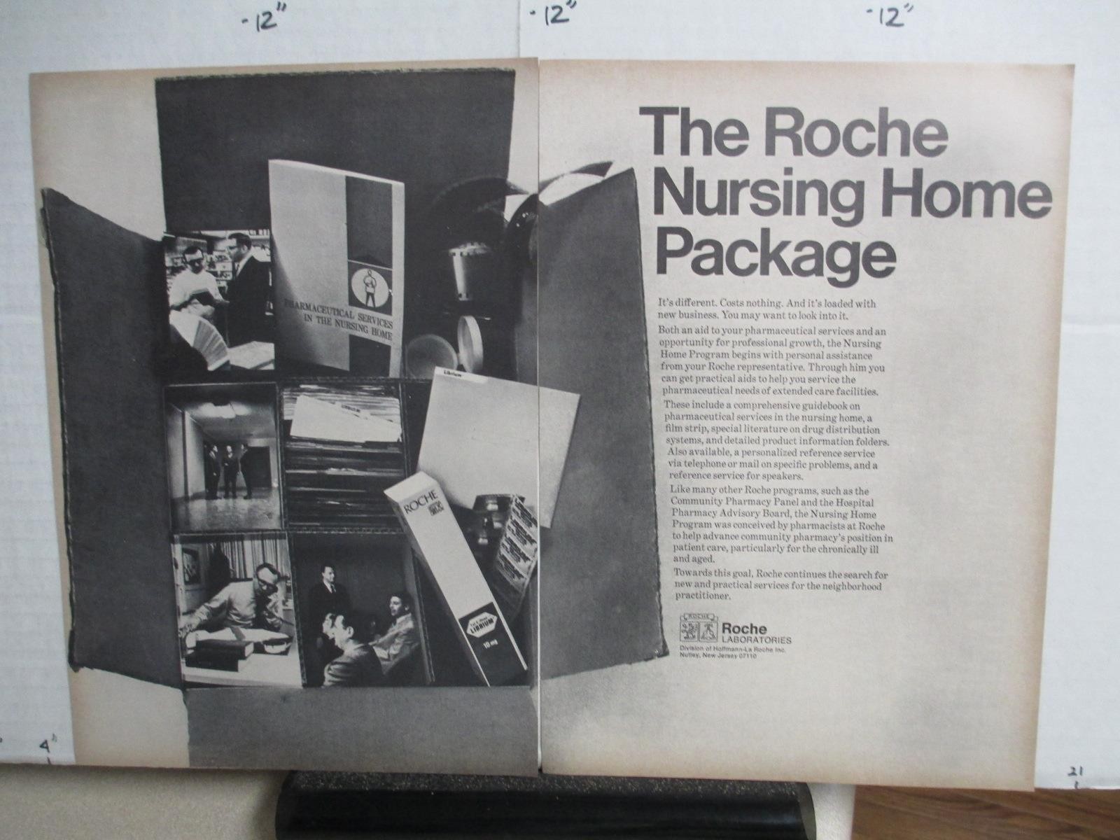 magazine ad 1969 ROCHE Labs Nursing Home Nutley NJ pharmaceutical