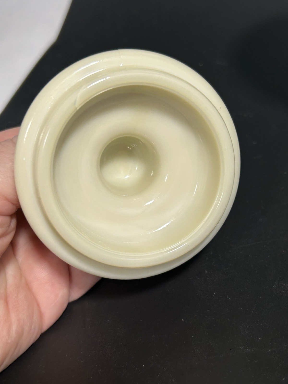 Darvon Compound – 65 Custard Glass Apothecary Jar Great Graphics Vintage Pharma