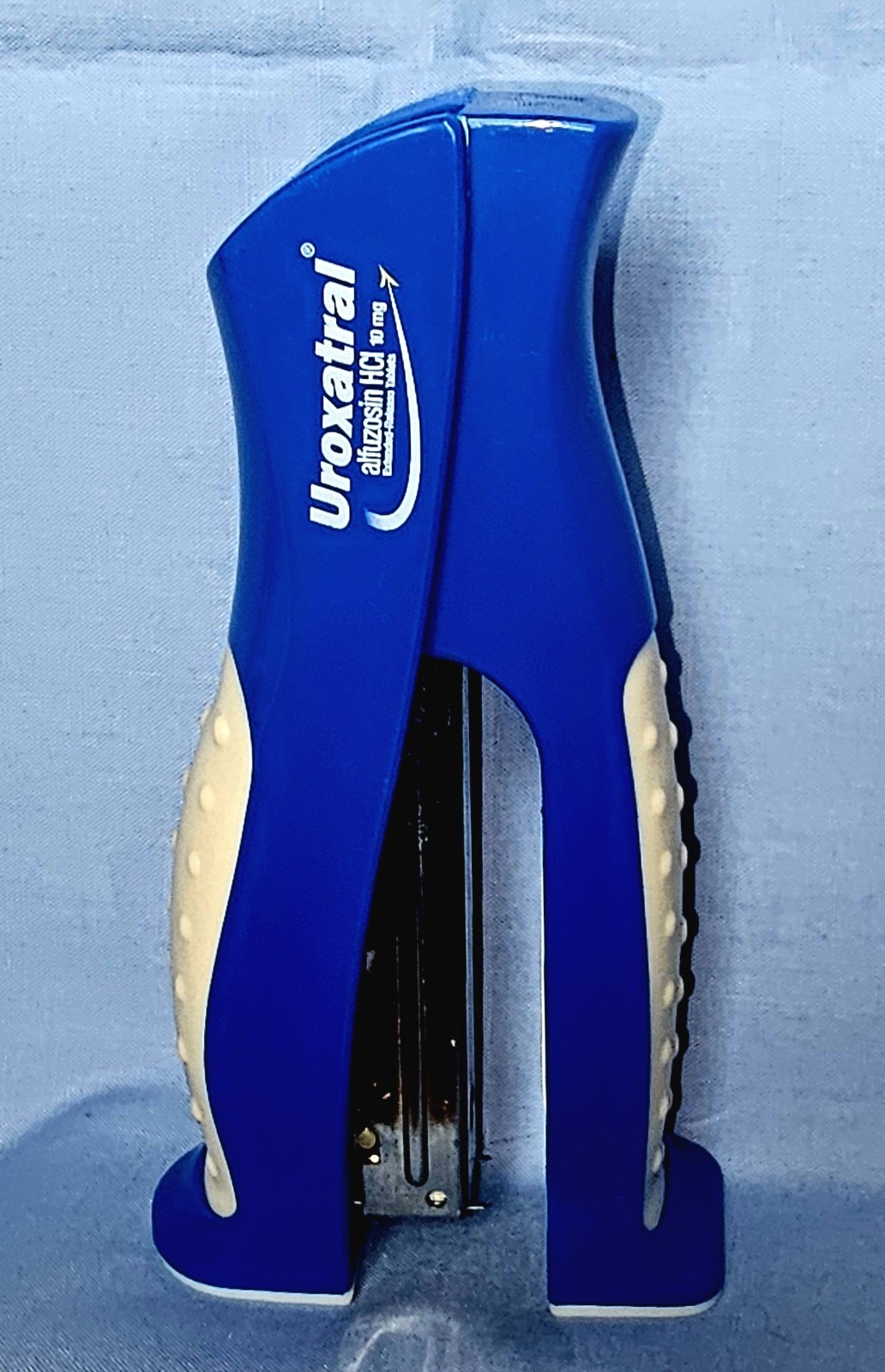 Uroxatral STAPLER Blue & White Drug Rep Pharmaceutical Advertising Collectible