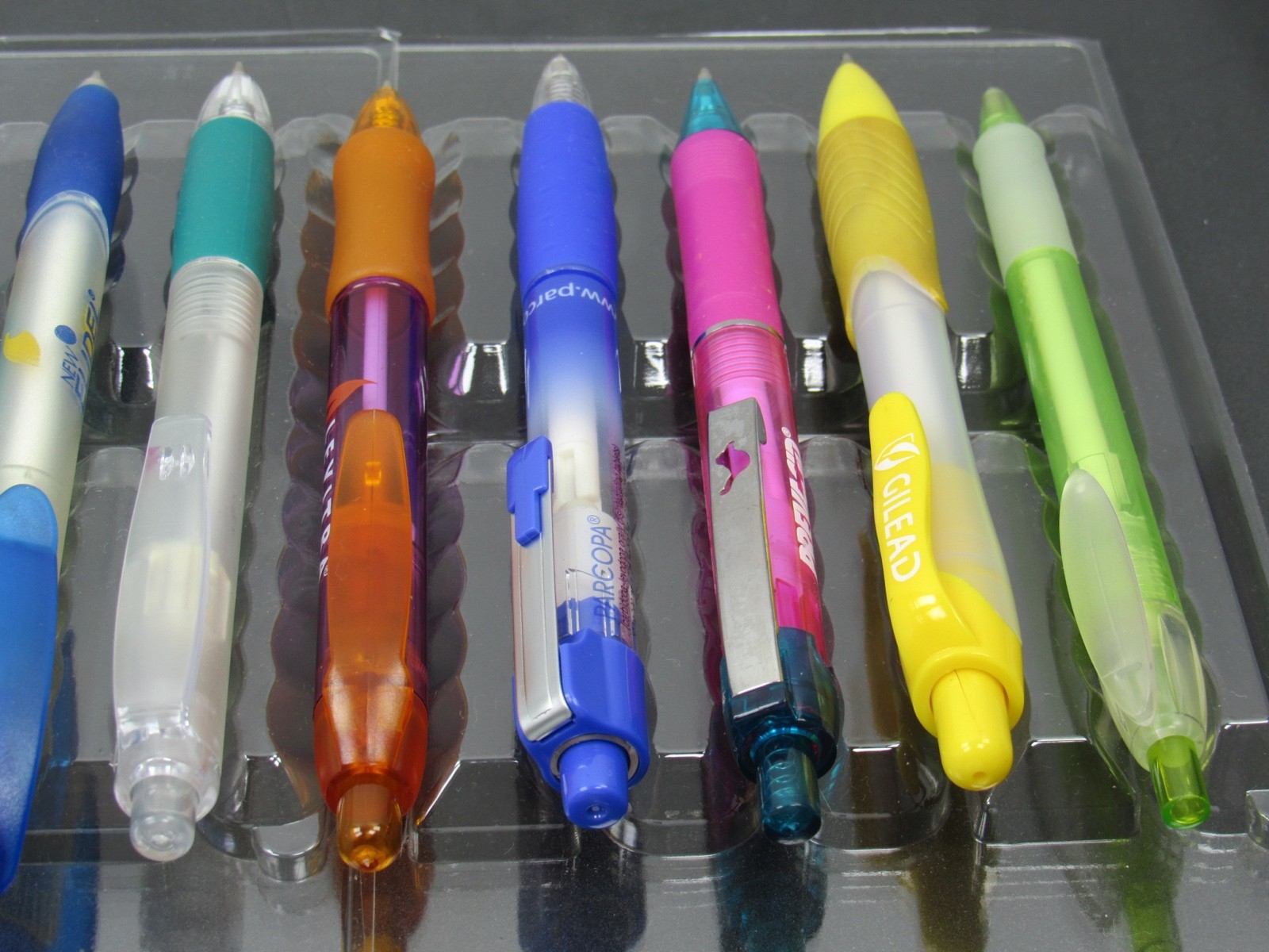 Lot of 10 Translucent PENS Drug Rep Pharmaceutical Promo Medical Advertising