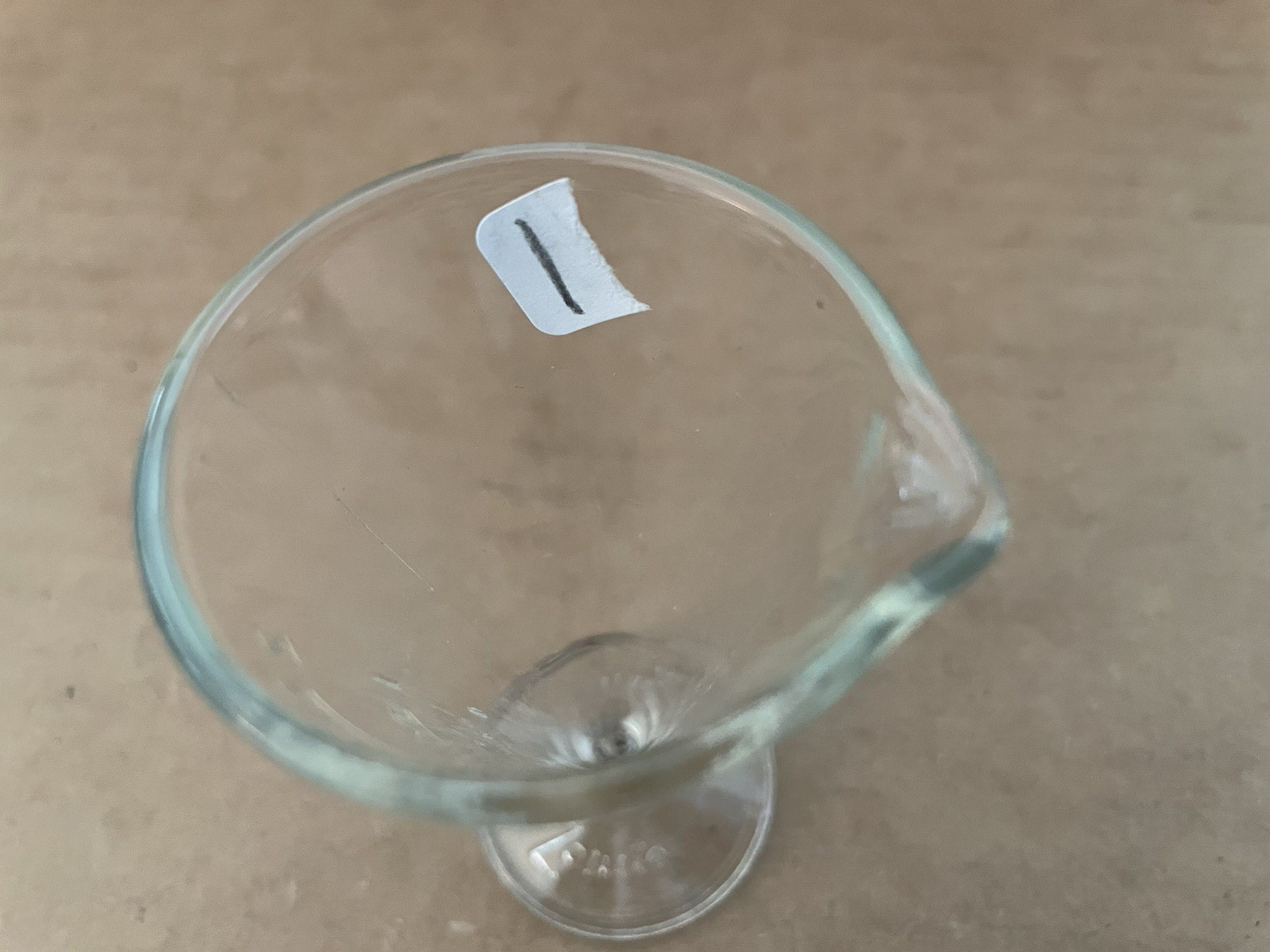 Vintage ZONITE Apothecary Glass Measuring Cup w/ Spout 2 Tablespoons #1