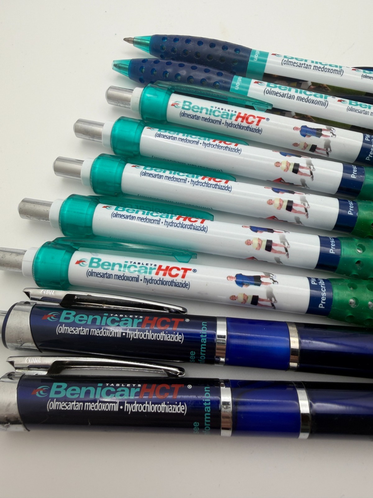 Benicar HCT Pharma Drug Rep Pen Lot (9) Olmesartan medoxomil hydrochlorothiazide