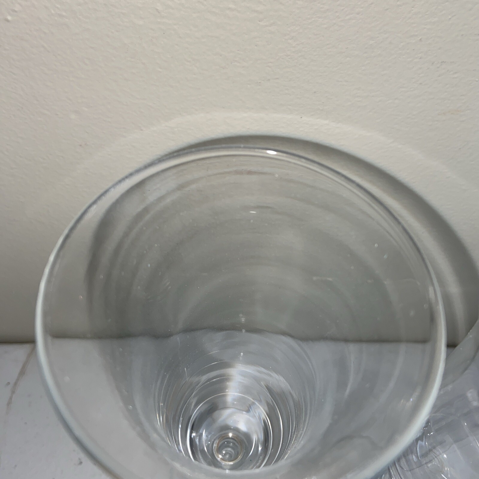NOVARTIS Champagne Glasses Set Of 2 Clear Crystal 10” Tall Pharmacy Medical NOS
