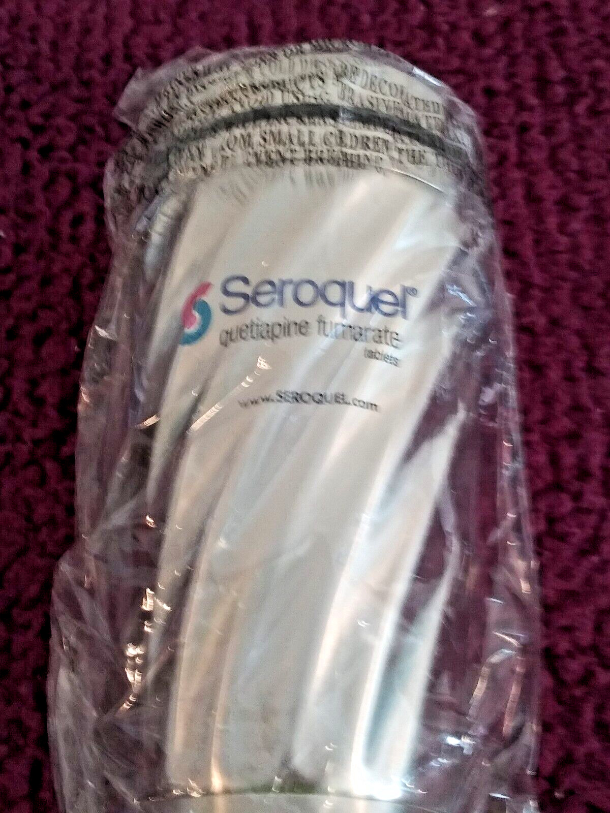 Seroquel Pharmaceutical Drug Rep Coffee Tumbler, Still in original Box