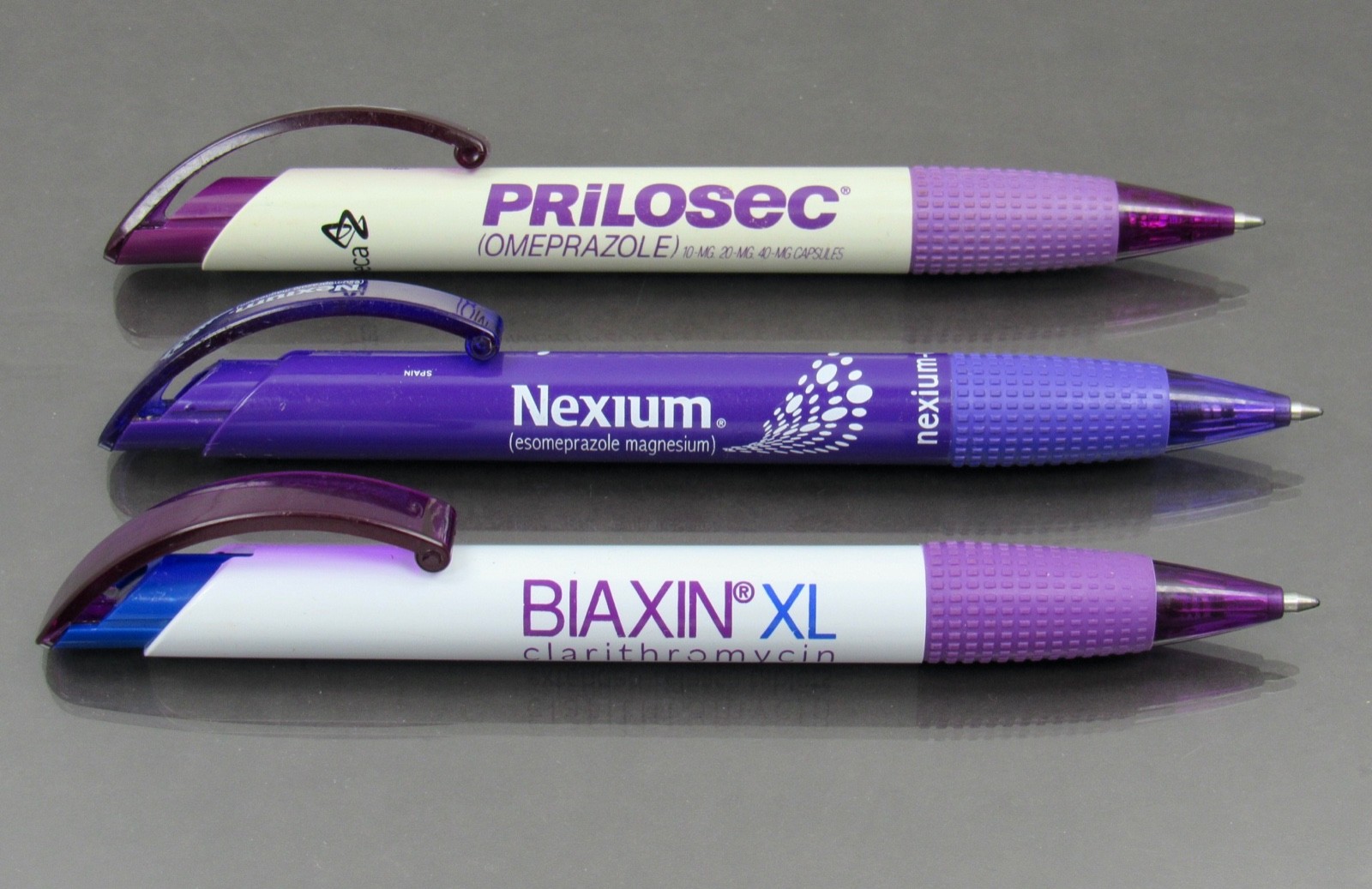 Prilosec Biaxin Nexium PENS Drug Rep Pharmaceutical Promo Inoxcrom Spain Lot x 3