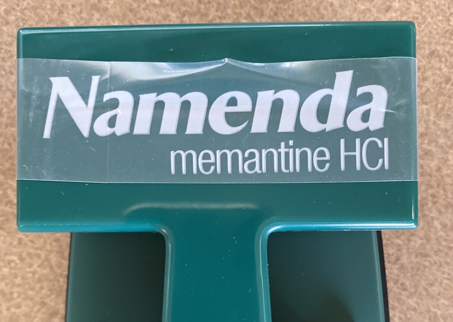 VTG Namenda Pharmacy Advertising Drug Rep Green Two Hole Top Punch Office NOS