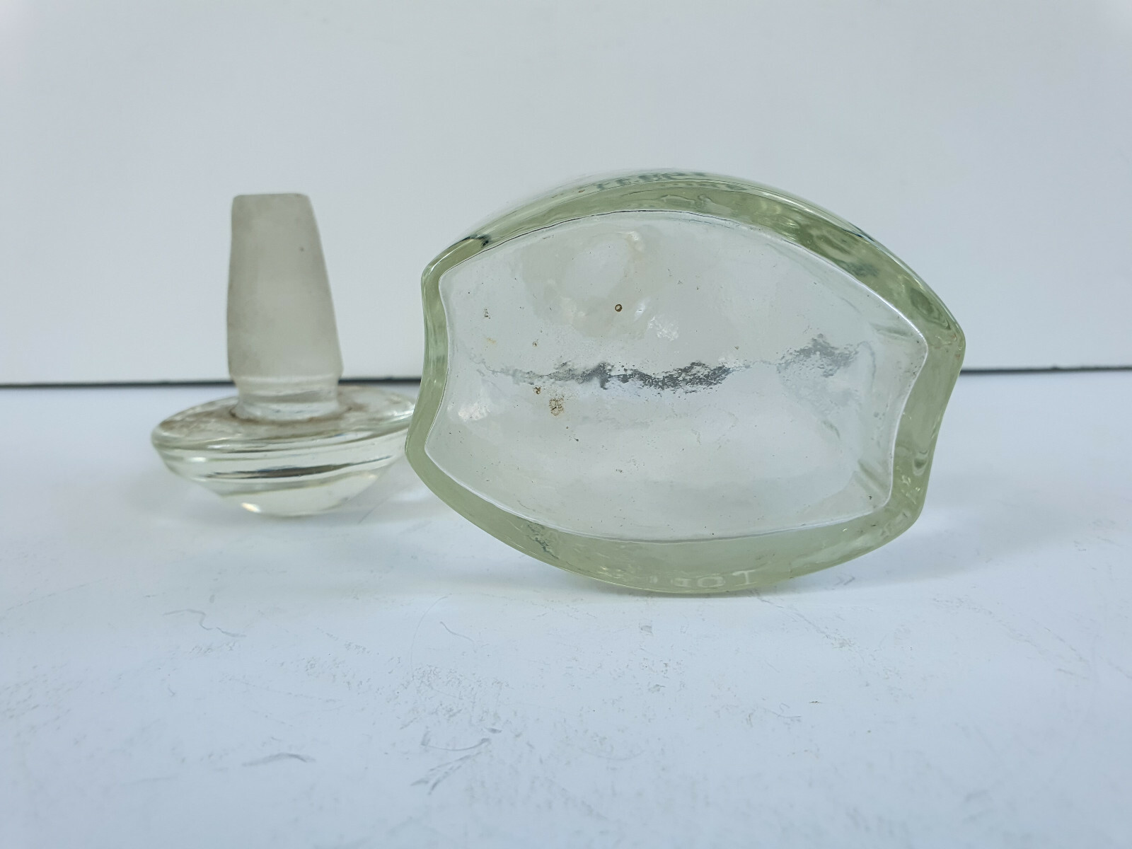 Clear Bottle 250ml, Vintage Glass Apothecary / Pharmacy, TINCTURA FERRI POMATI