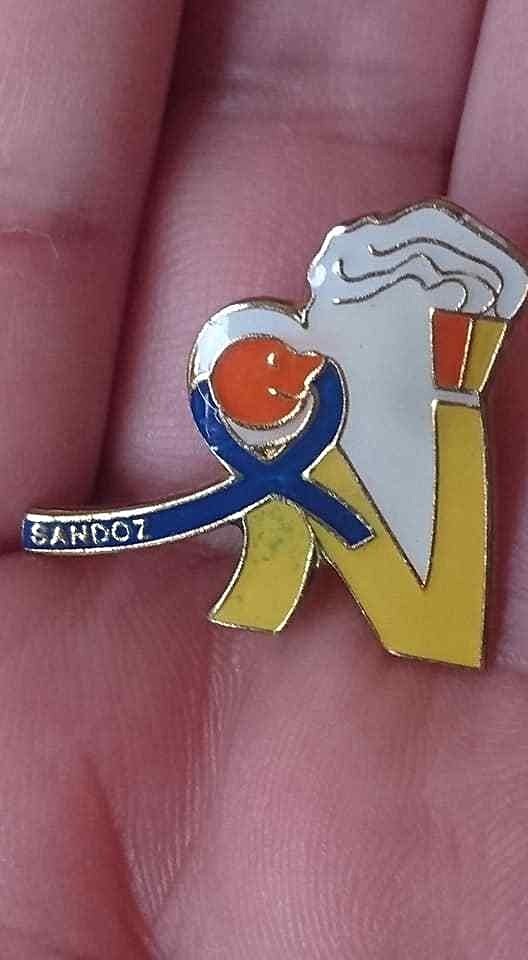 🔴SANDOZ Pharmaceuticals pin LSD Albert Hofmann pin badge🔴