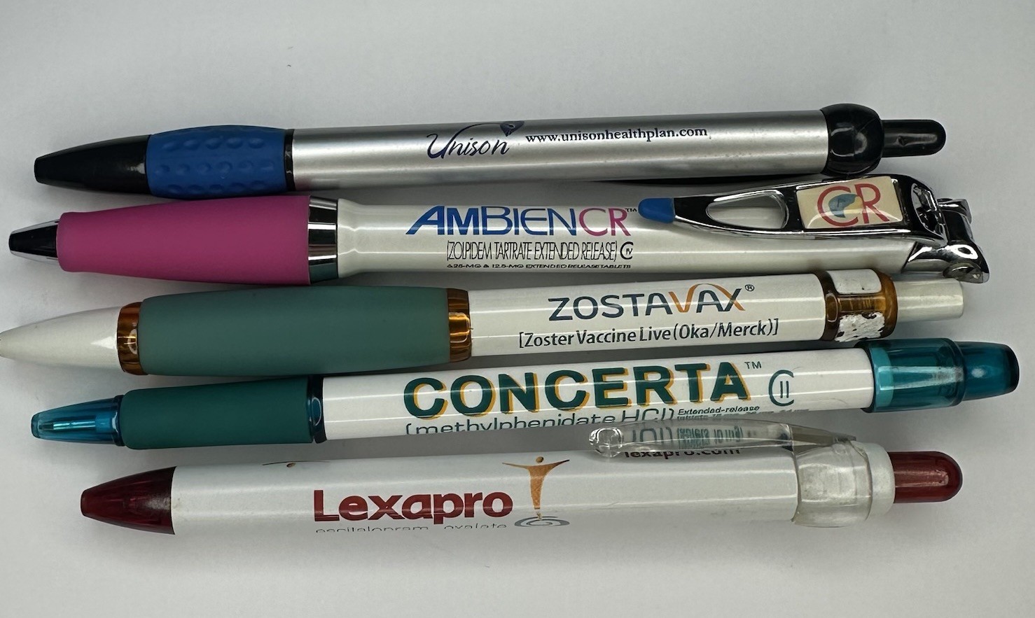 pharmaceutical pens Concerta, Ambien, Lexapro Lot Of 5