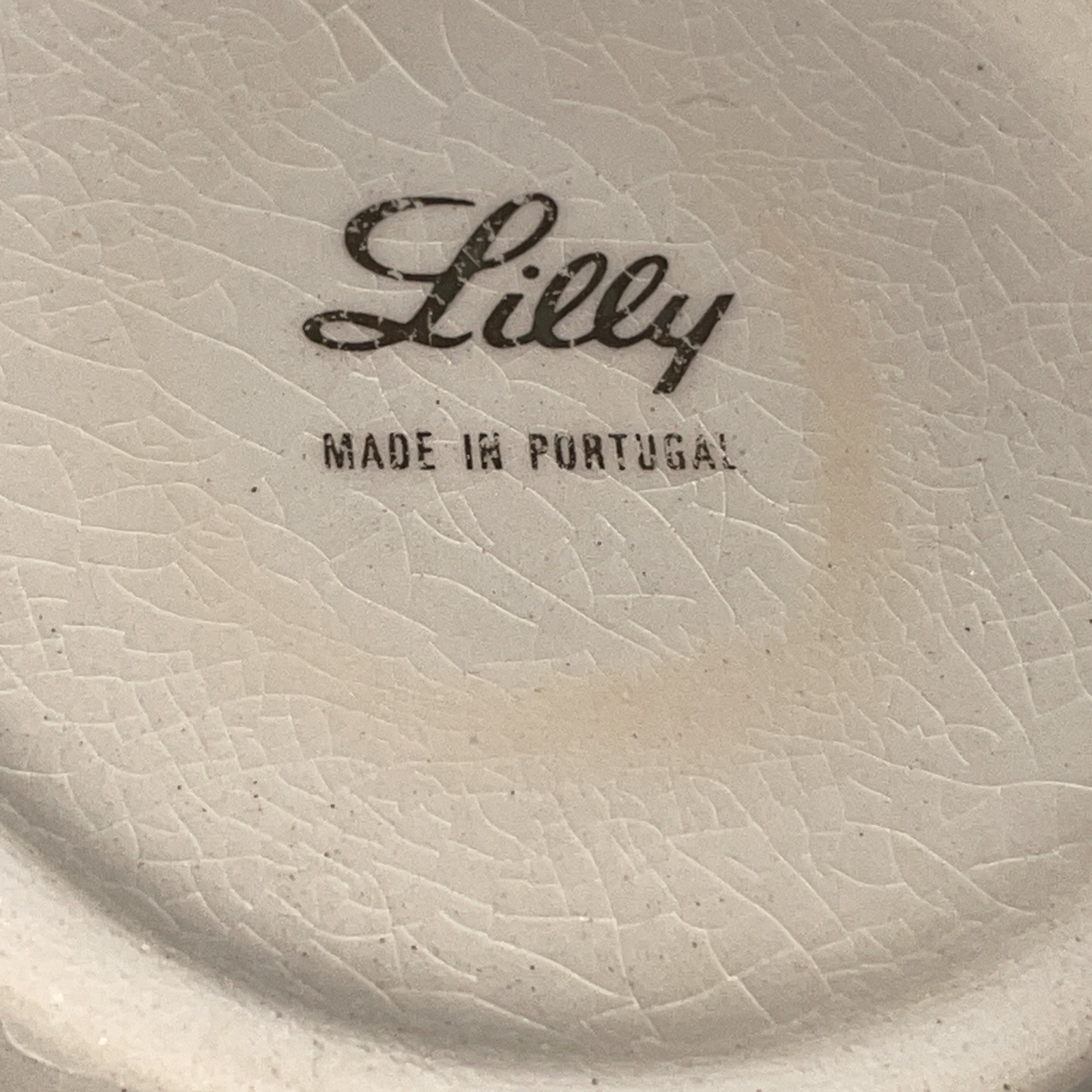 VINTAGE – Eli Lilly Pulvules Canthar Apothecary Pharmacy Crock with Lid Portugal