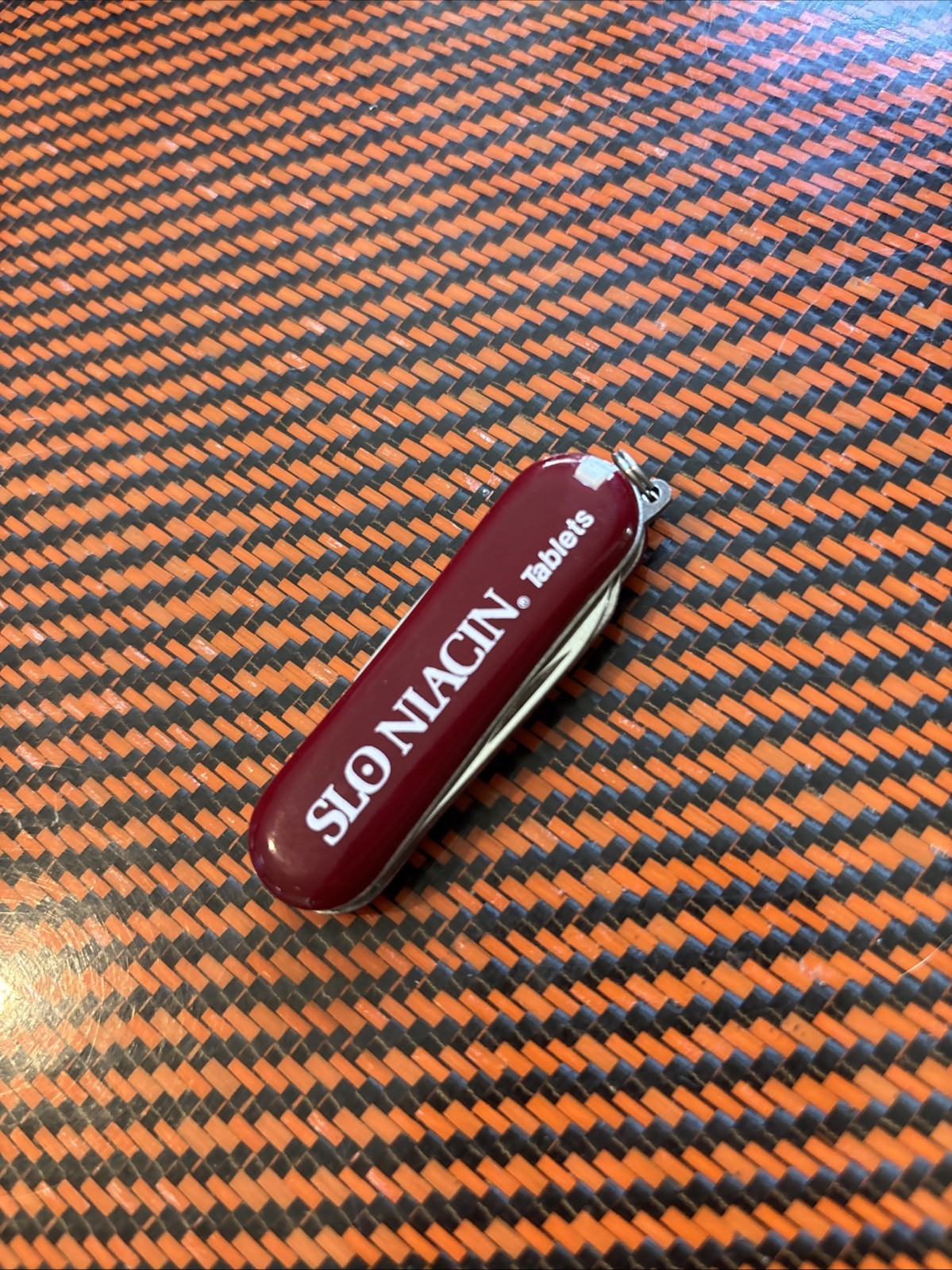 DRUG REP Slo Niacin Tablets Pocket Knife Tool Look 👀 RARE Pharmaceutical