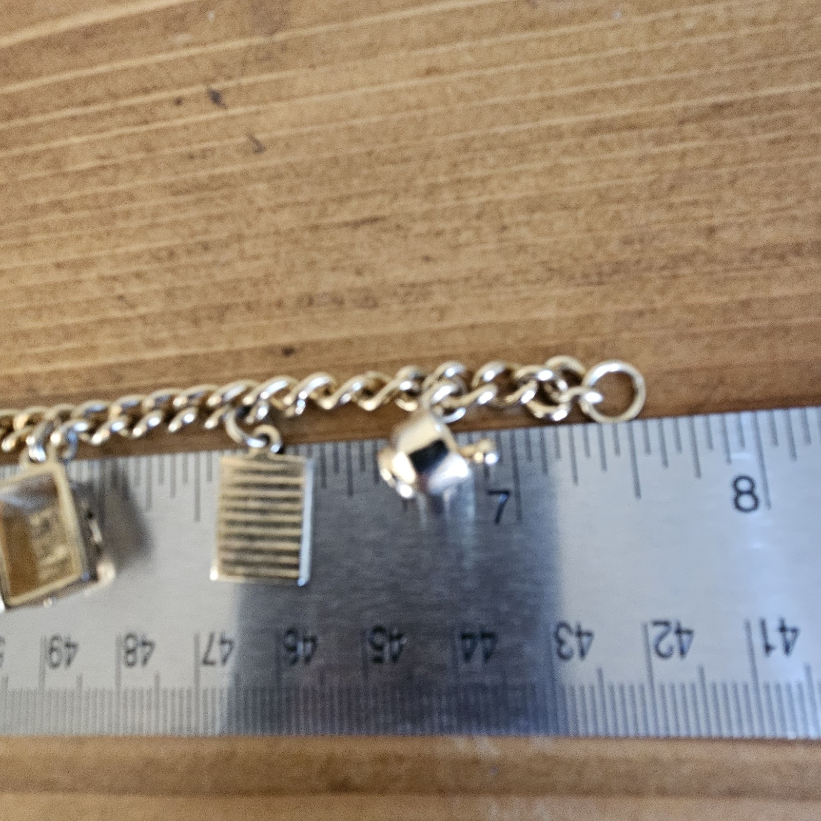 Pharmaceutical~Pharmacist Brass Gold Tone Bracelet~with 7 Charms