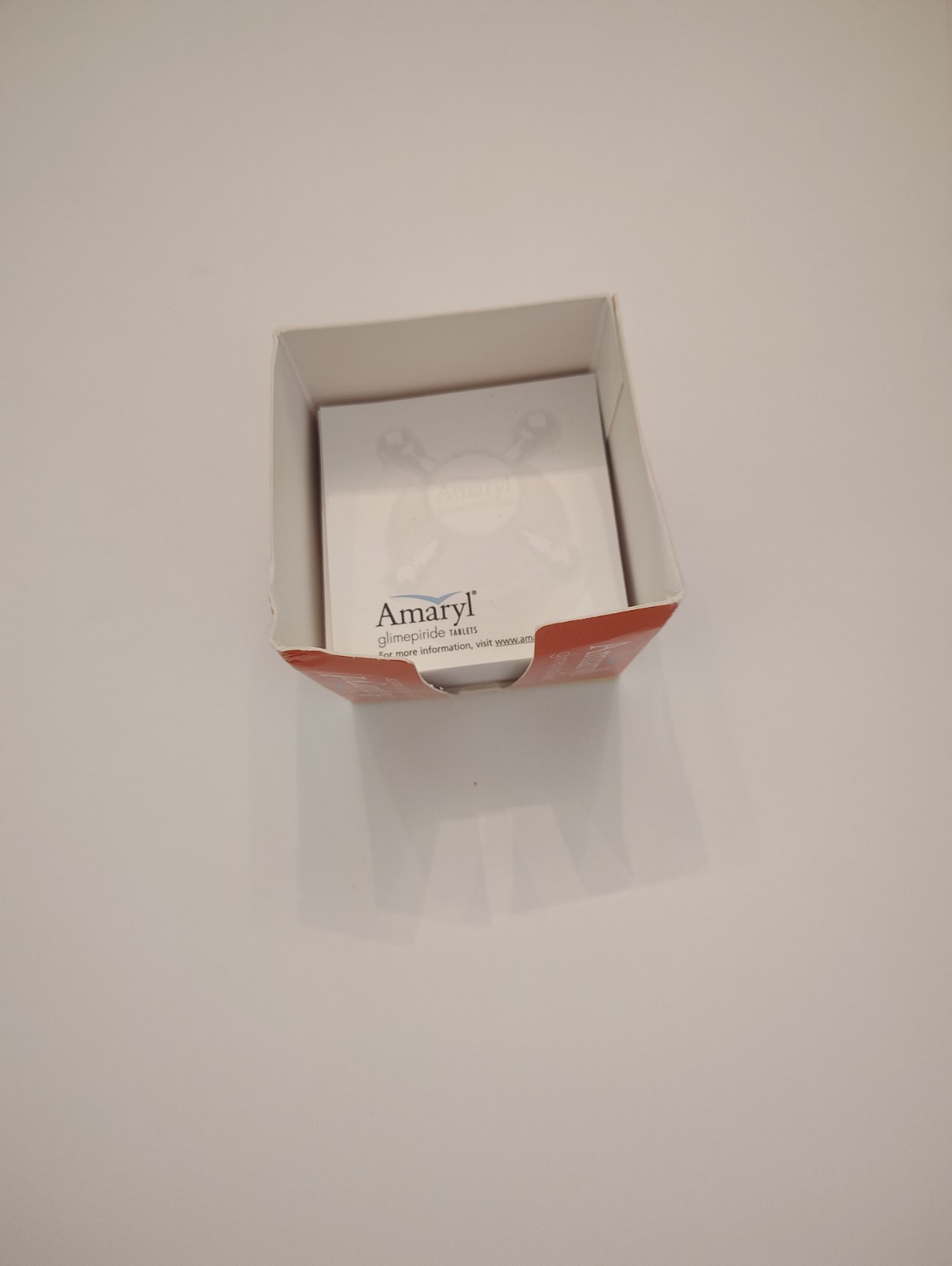 Rare Amaryl promotional Post It Notes And Holder distributed by pharma reps