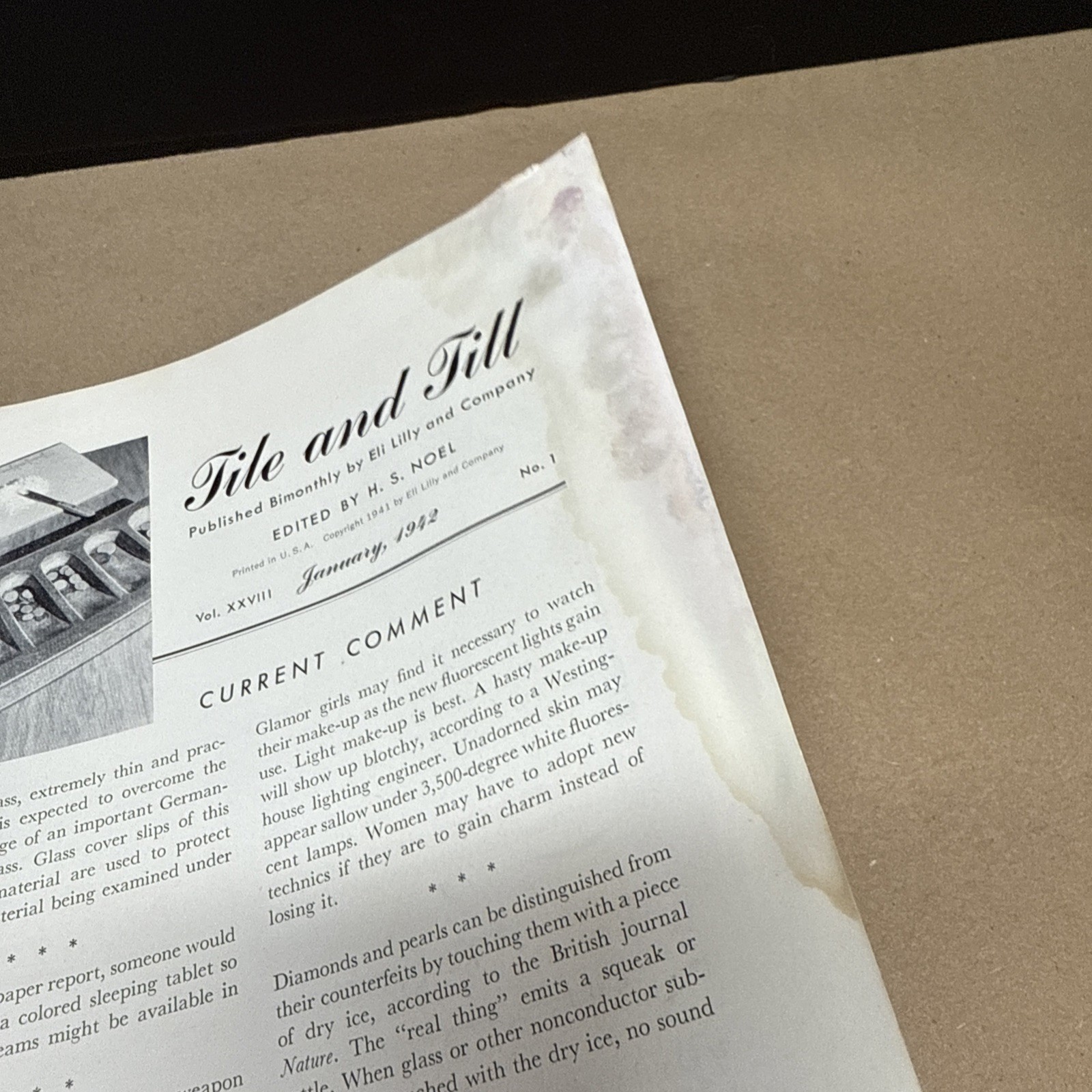Tile And Till Magazine Eli Lilly And Company January 1942 Indianapolis Indiana