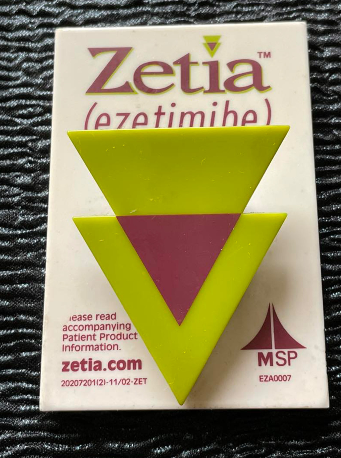 Zetia Ezetimibe Advertising Refrigerator Fridge Magnet Clip Holder Drugs Meds