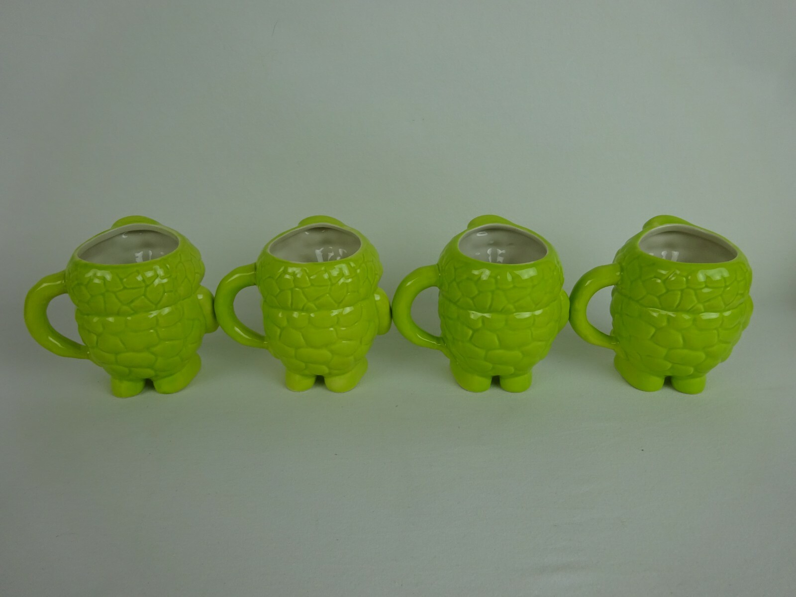 Actos Pharmaceutical Coffee Cup ~Lot of 4 Triglyceride Mugs ~Green Funky Cool ~*