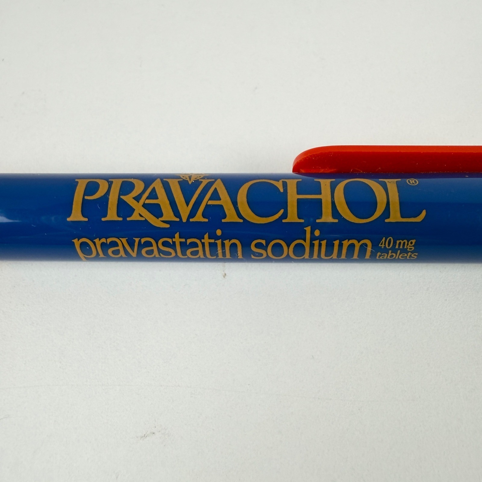 Pravachol Blue Red Pharma Promo Pen Drug Rep Advertising
