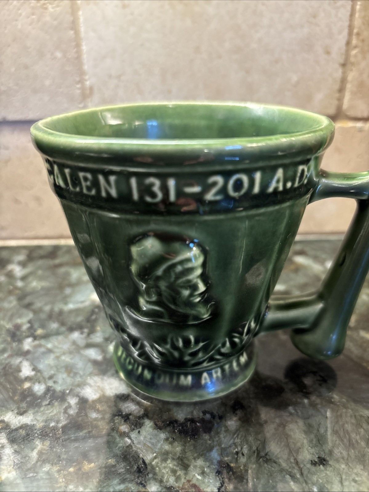 Vintage Schering Medicine Drug Store Ceramic Mug Pharmacy Rx Apocathery
