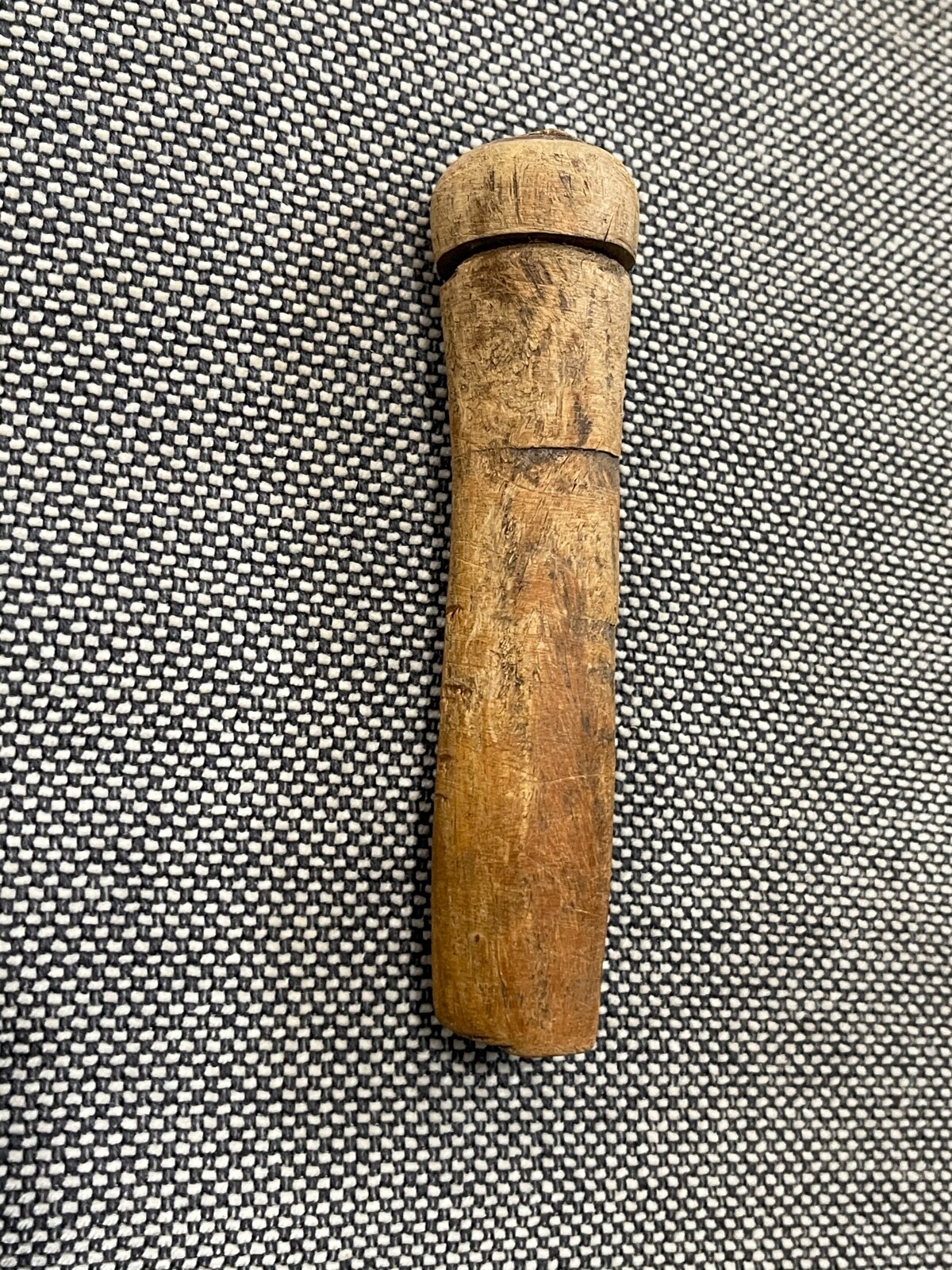 Possibly Vintage Small Wood Mortar & Pestle