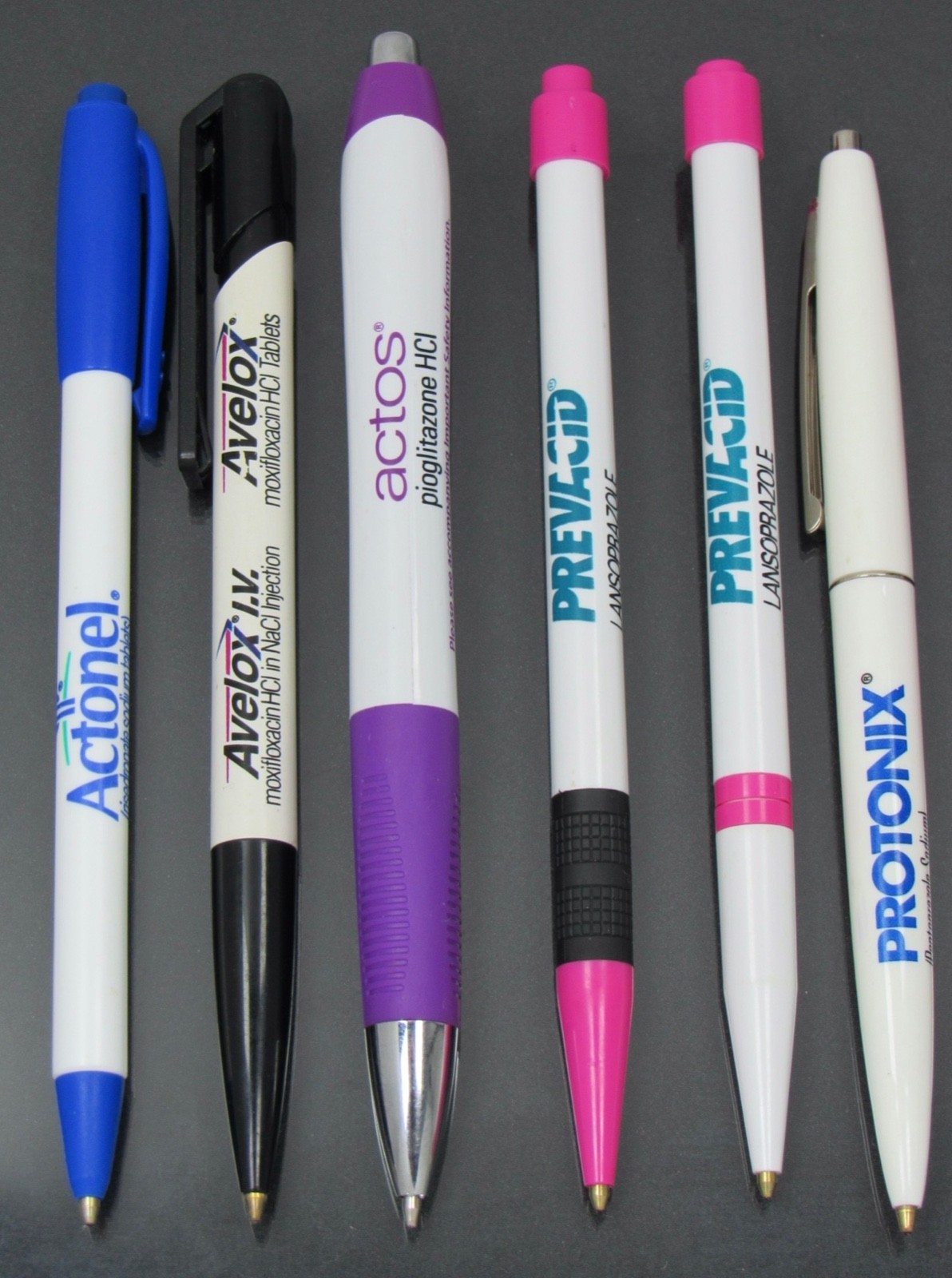 Drug Rep Lot 10 PENS Pharmaceutical Promo Actonel Risperdal Prevacid Protonix ++