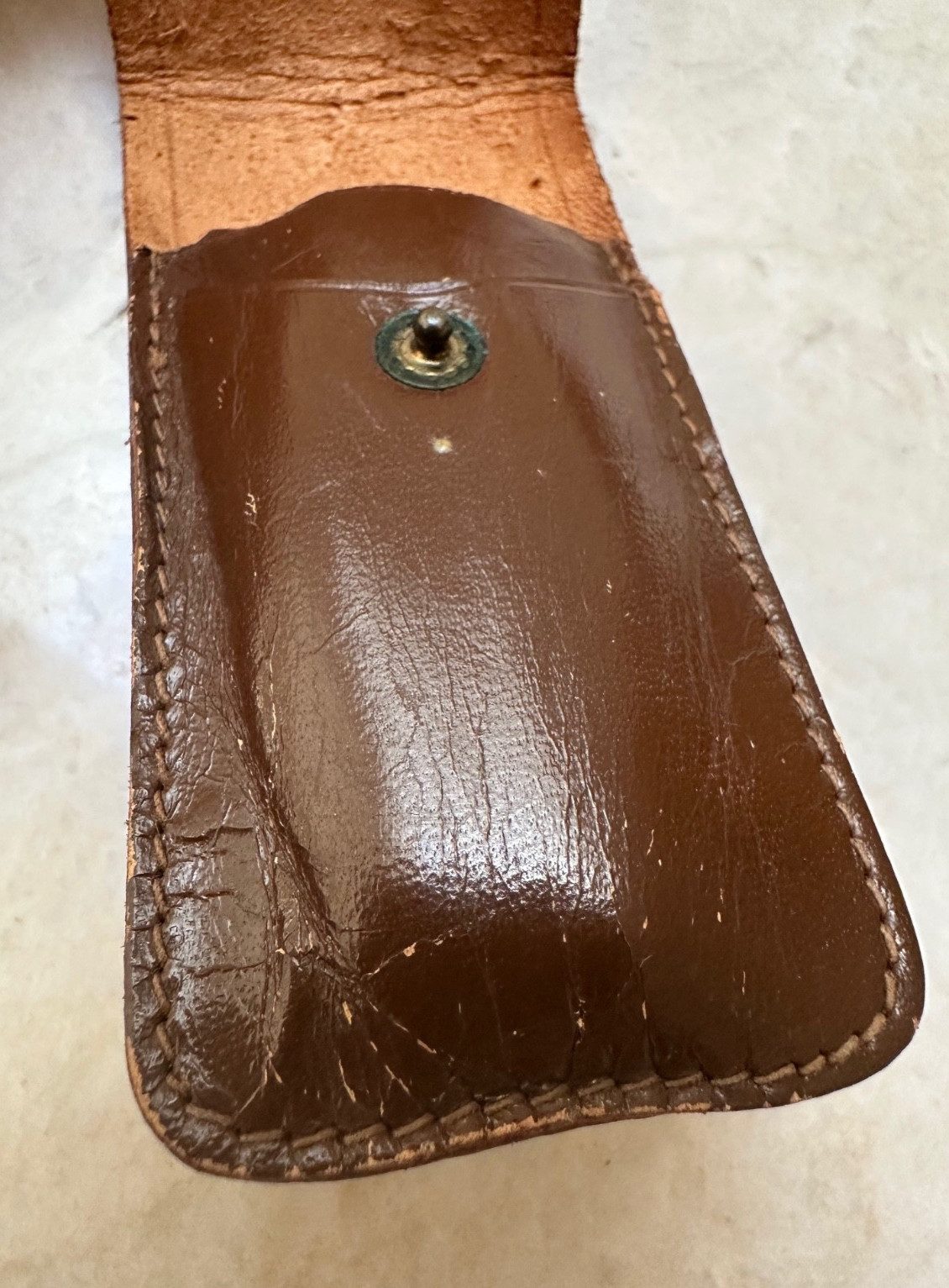 Vintage 1930’s Jobramag Pharmacy Leather Etui / Pouch BROWN