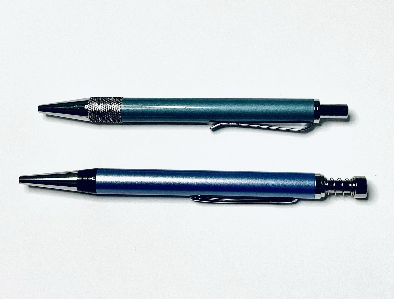 VIAGRA DRUG REP PENS HEAVY METAL RETRACTABLE REFILLABLE LOT OF 2 METALLIC