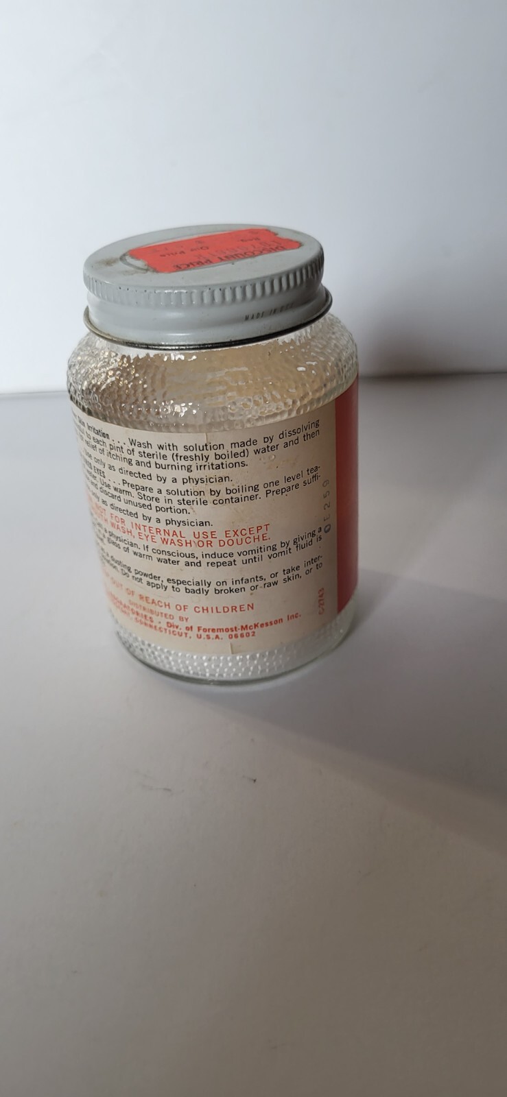 Vintage McKesson boric 4oz Bottle