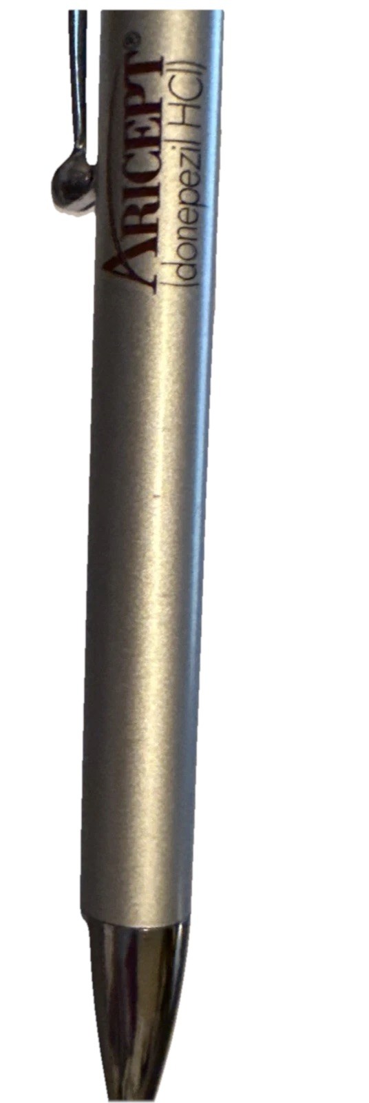 Rare Drug Rep ARICEPT Advertising Collectible Heavy Metal Pen