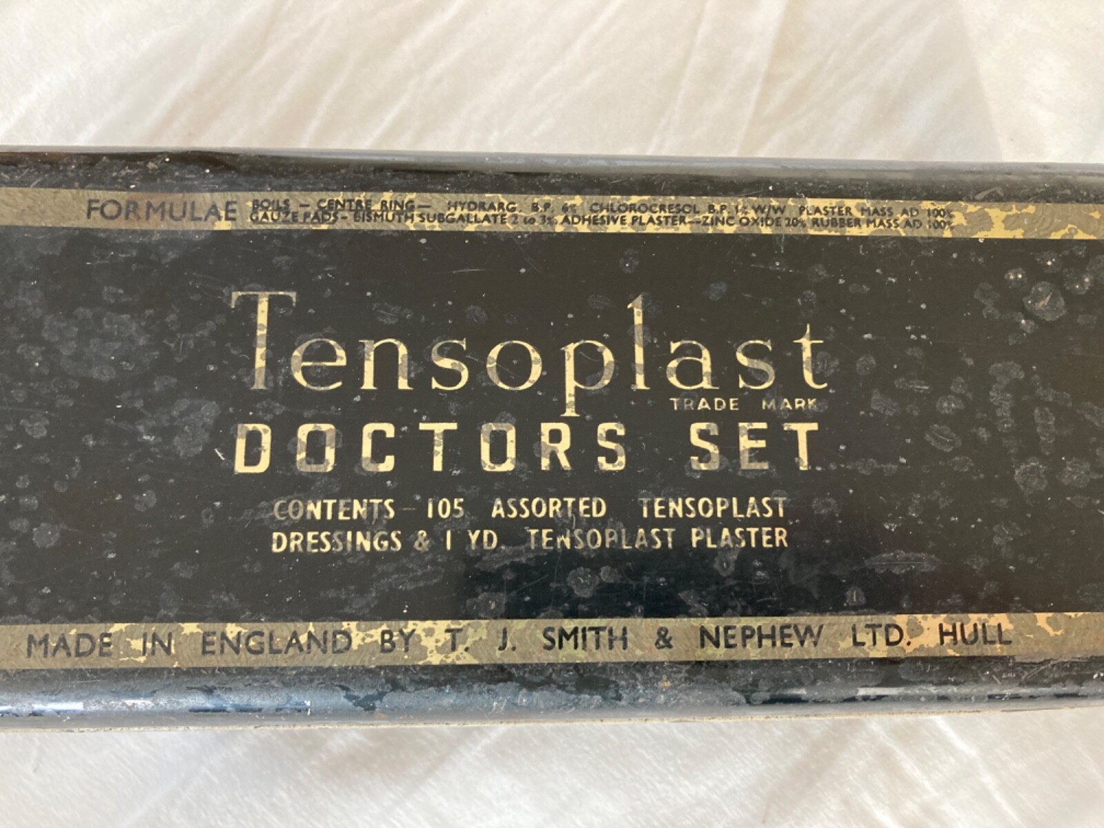 VTG Tensoplast Doctors set Medical tin. Hull, England