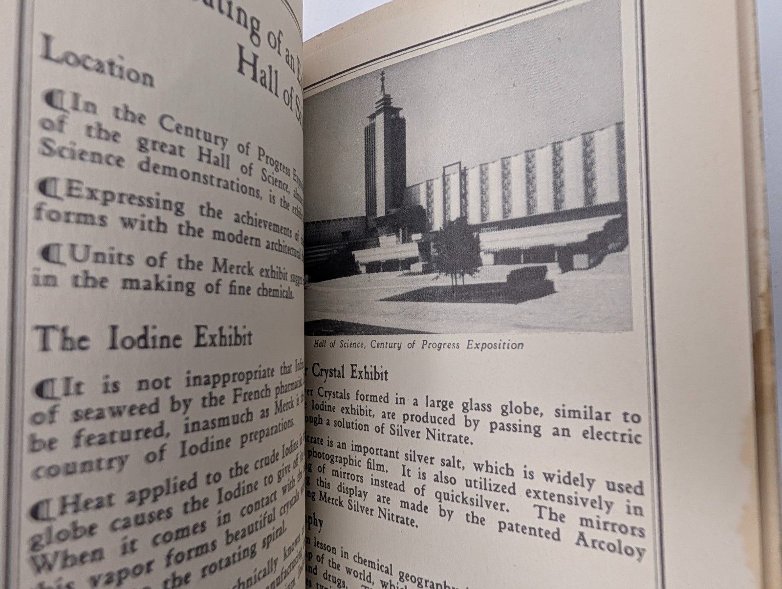 1934 Merck Chemical Almanack Booklet Chicago Worlds Fair Century of Progress Map