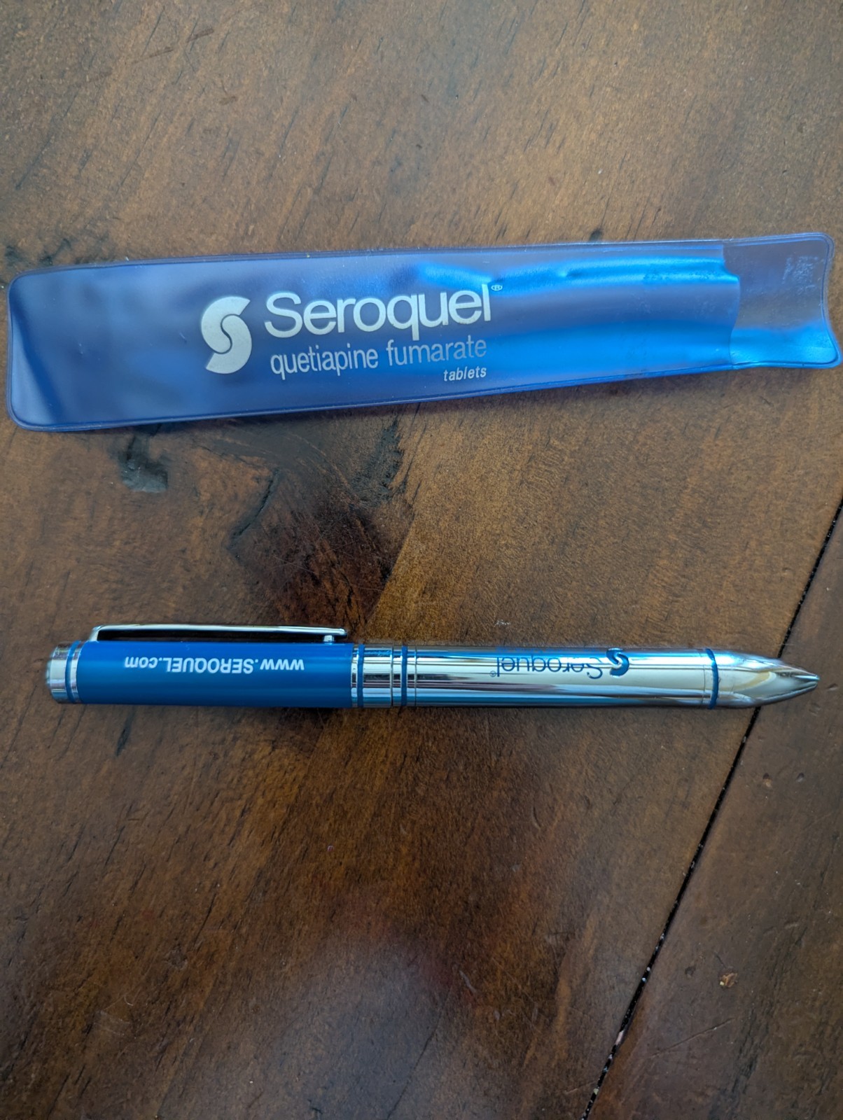 Seroquel Heavy Metal Twist PEN Drug Rep Pharmaceutical Promo Medical Advertising