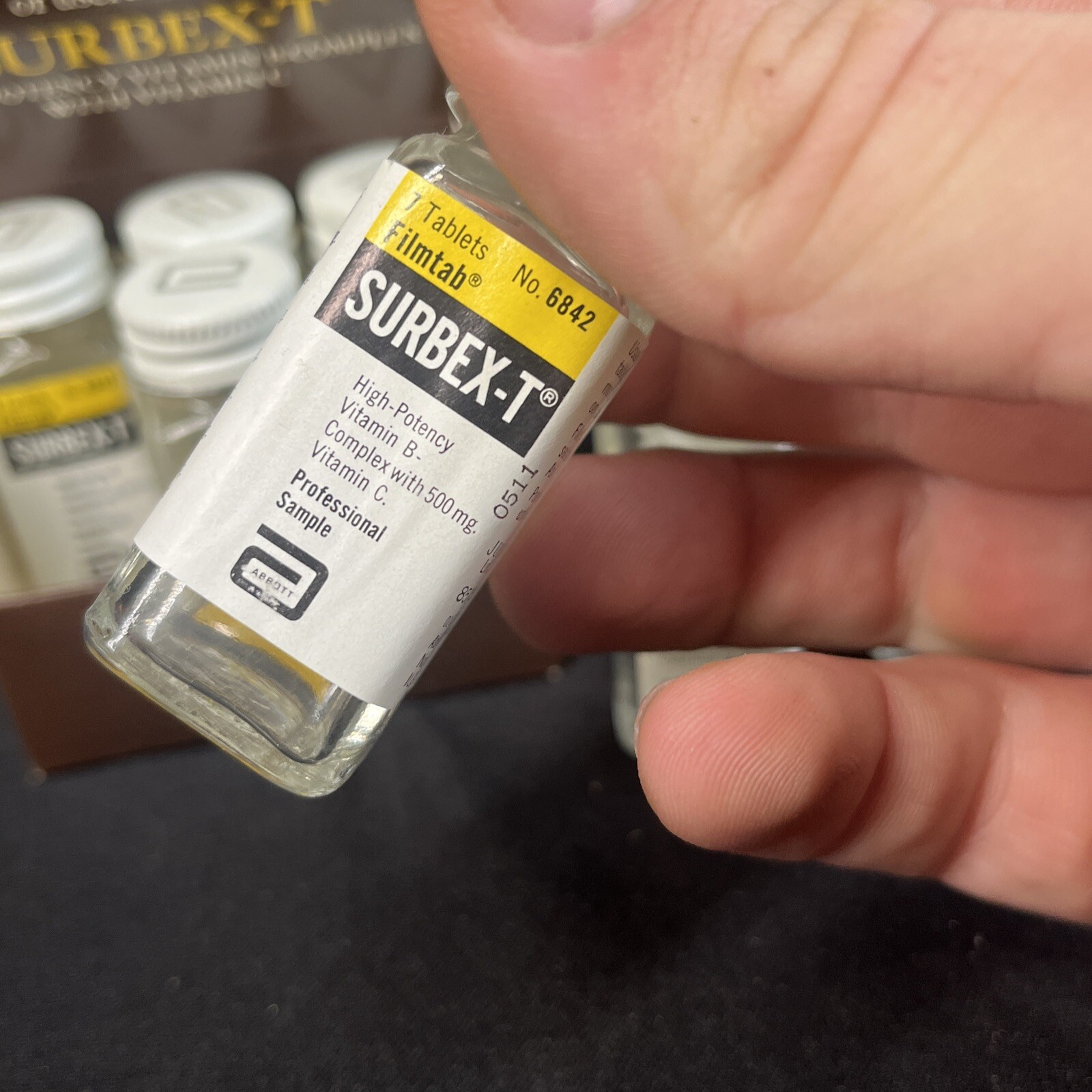 (9) Vintage Abbott Laboratories SURBEX-T Pharmacy Displays Medical