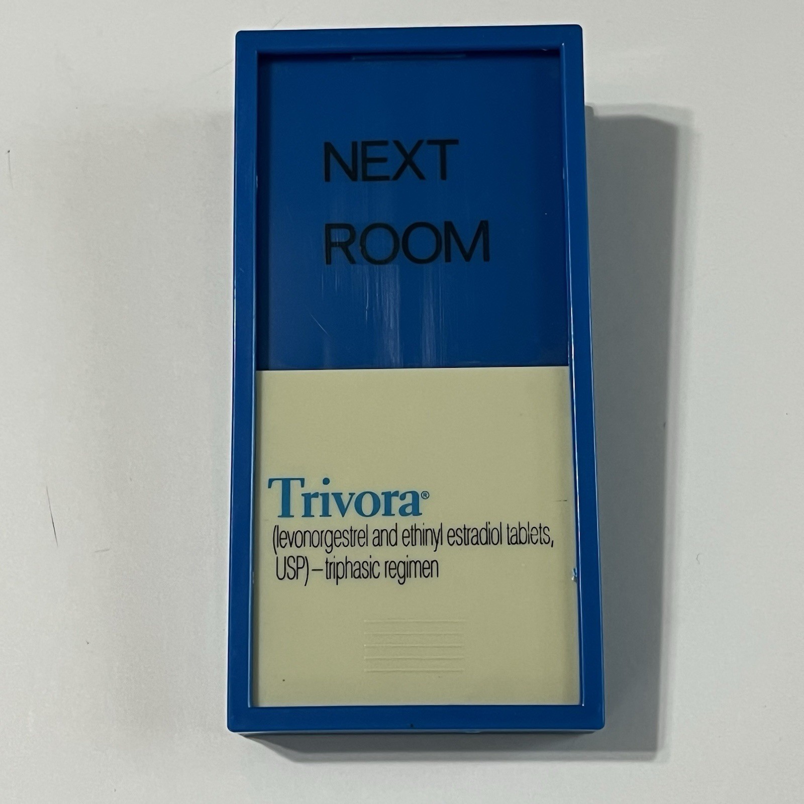 Vtg Pharmaceutical Rep Promo Giveawa Trivora Birth Control Magnetic Clip Holder