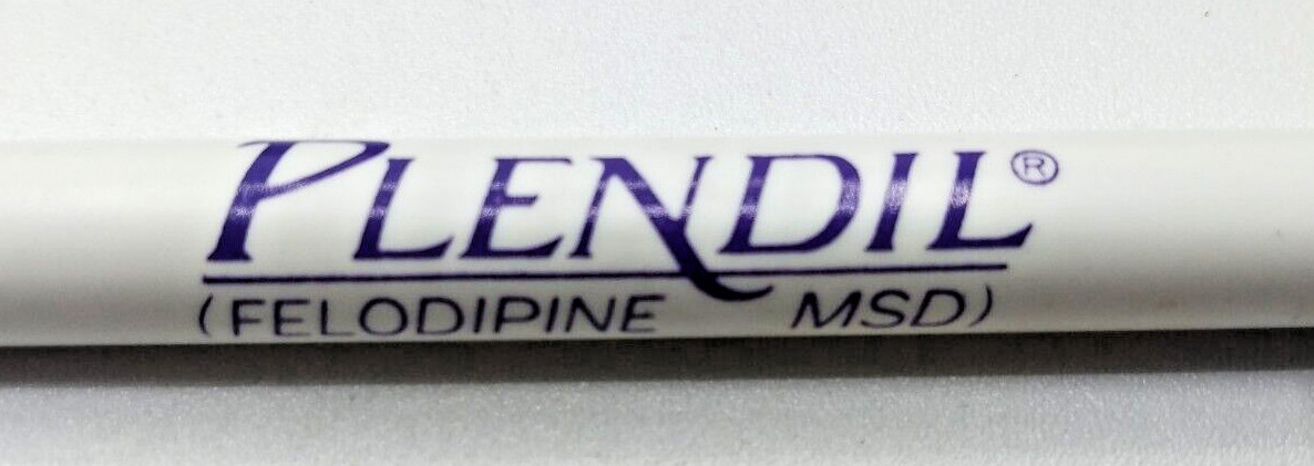 PLENDIL FELODIPINE Pharmaceutical Drug Rep Pen Vintage Retro Rare