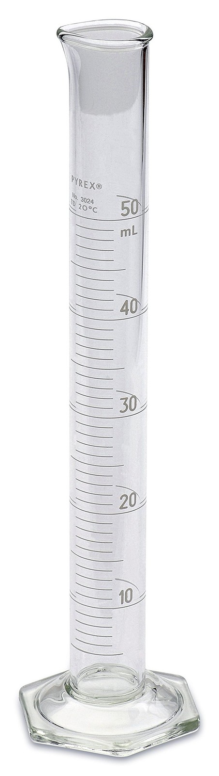 Corning Pyrex #3024 Single Metric Scale, Glass Graduated Cylinder Set – 3 Siz…