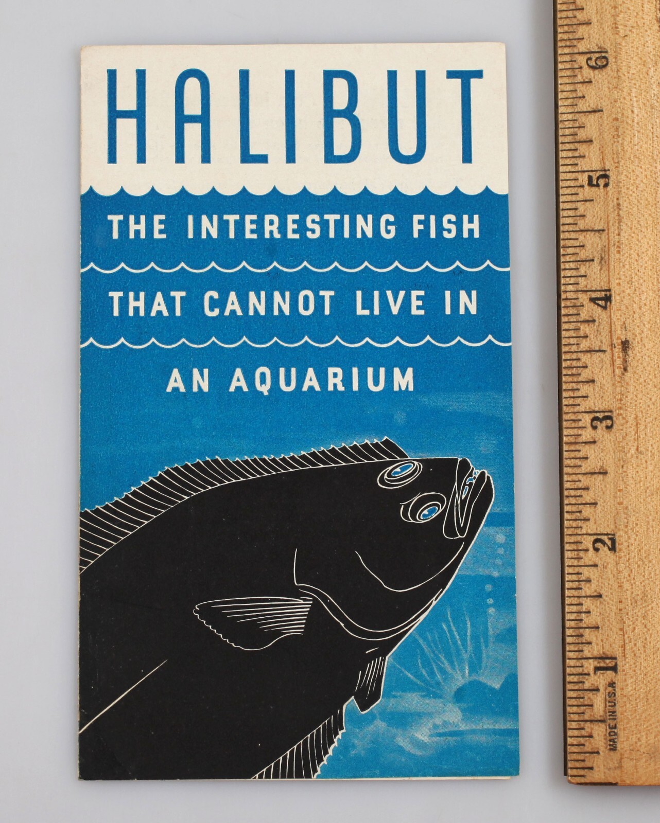 Vintage Abbott Labs Advertising Brochure Haliver Oil Halibut Interesting Fish