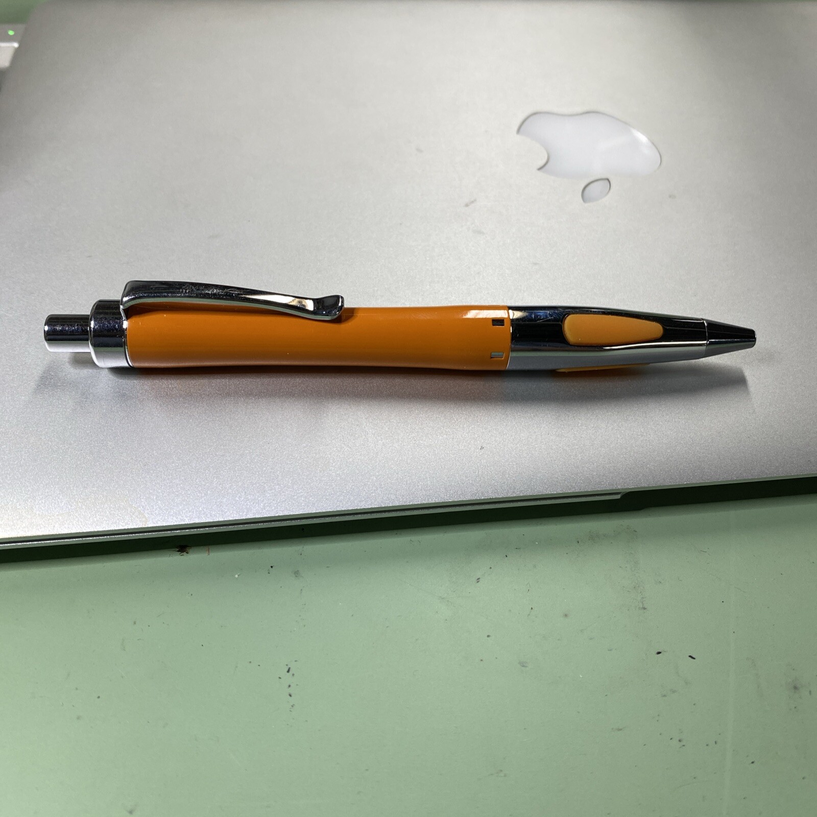 Pharma Rep Invega Orange Heavy Pen Vintage – Needs Refill- Ink Is Dry -Rare HTF