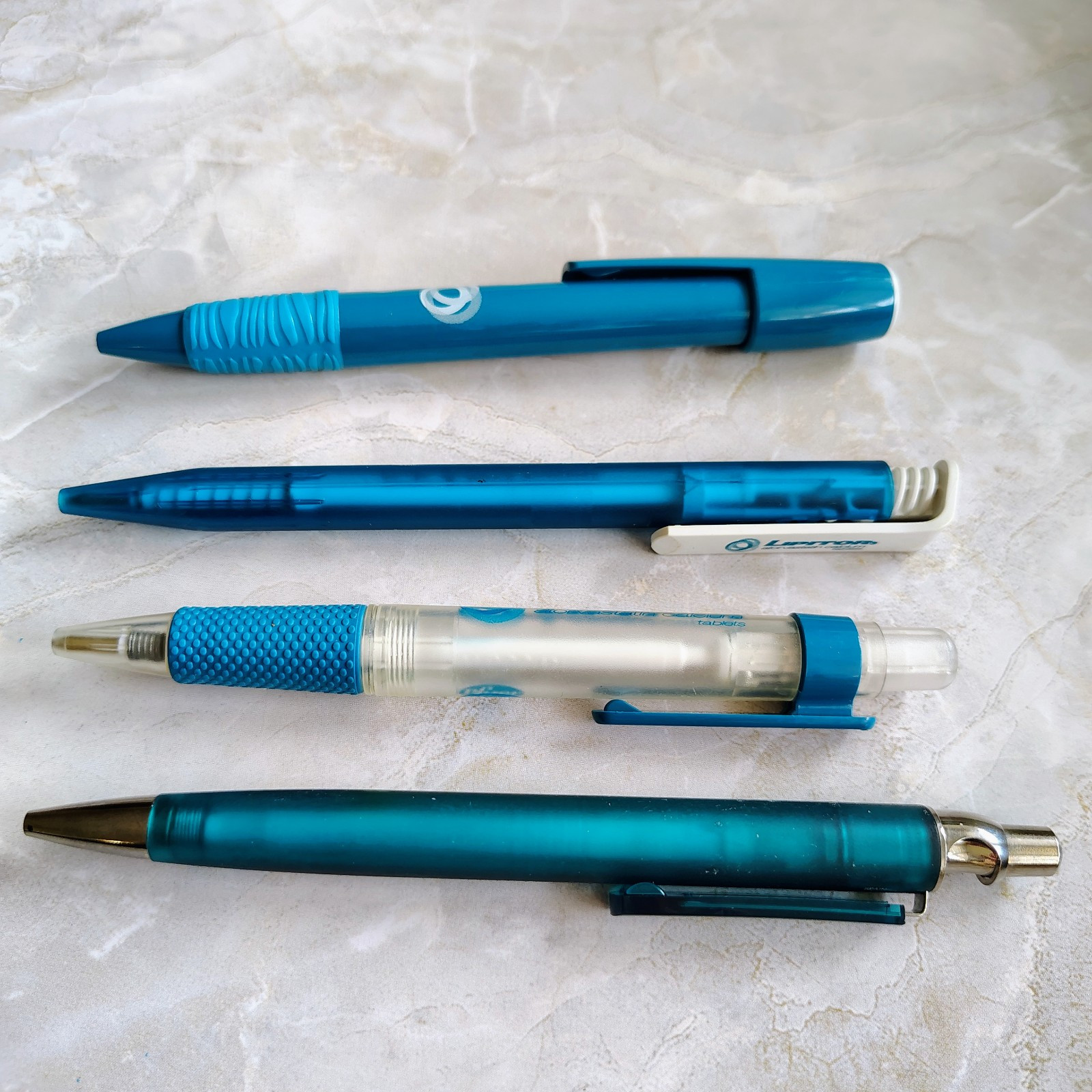 Lot Of 4 Lipitor Pharmaceutical Drug Rep Pens Advertising HTF