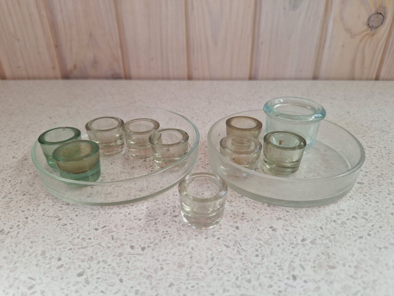 Small Medical Cup Measure, Petri Dishes, Chemical jar, Laboratory glassware 12pc