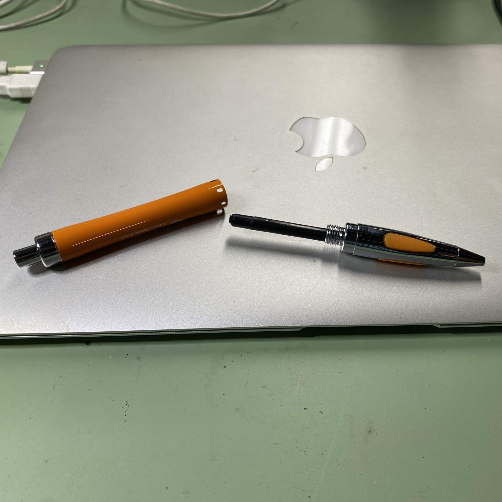Pharma Rep Invega Orange Heavy Pen Vintage – Needs Refill- Ink Is Dry -Rare HTF