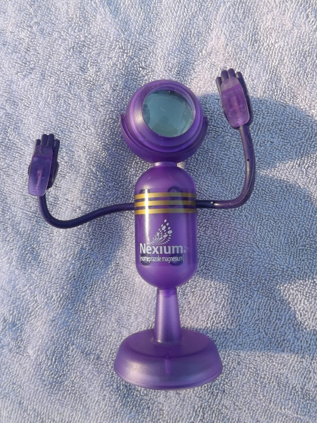 Nexium Purple Pill Plastic Stand Up Note Holder – Promotional Item