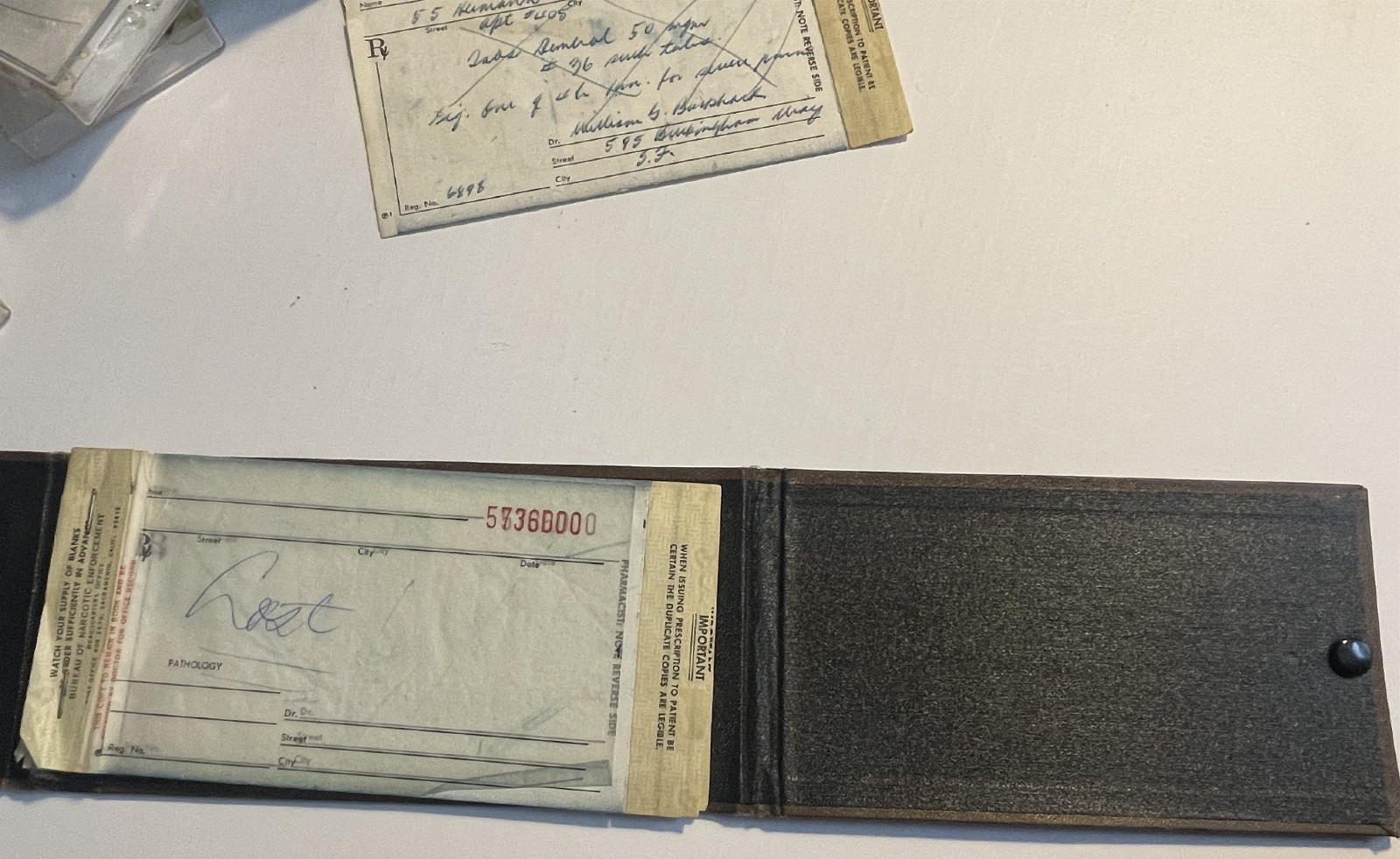 Vintage 1970’s Doctor’s Narcotic Prescription Pad~ Collector’s Item Ephemera