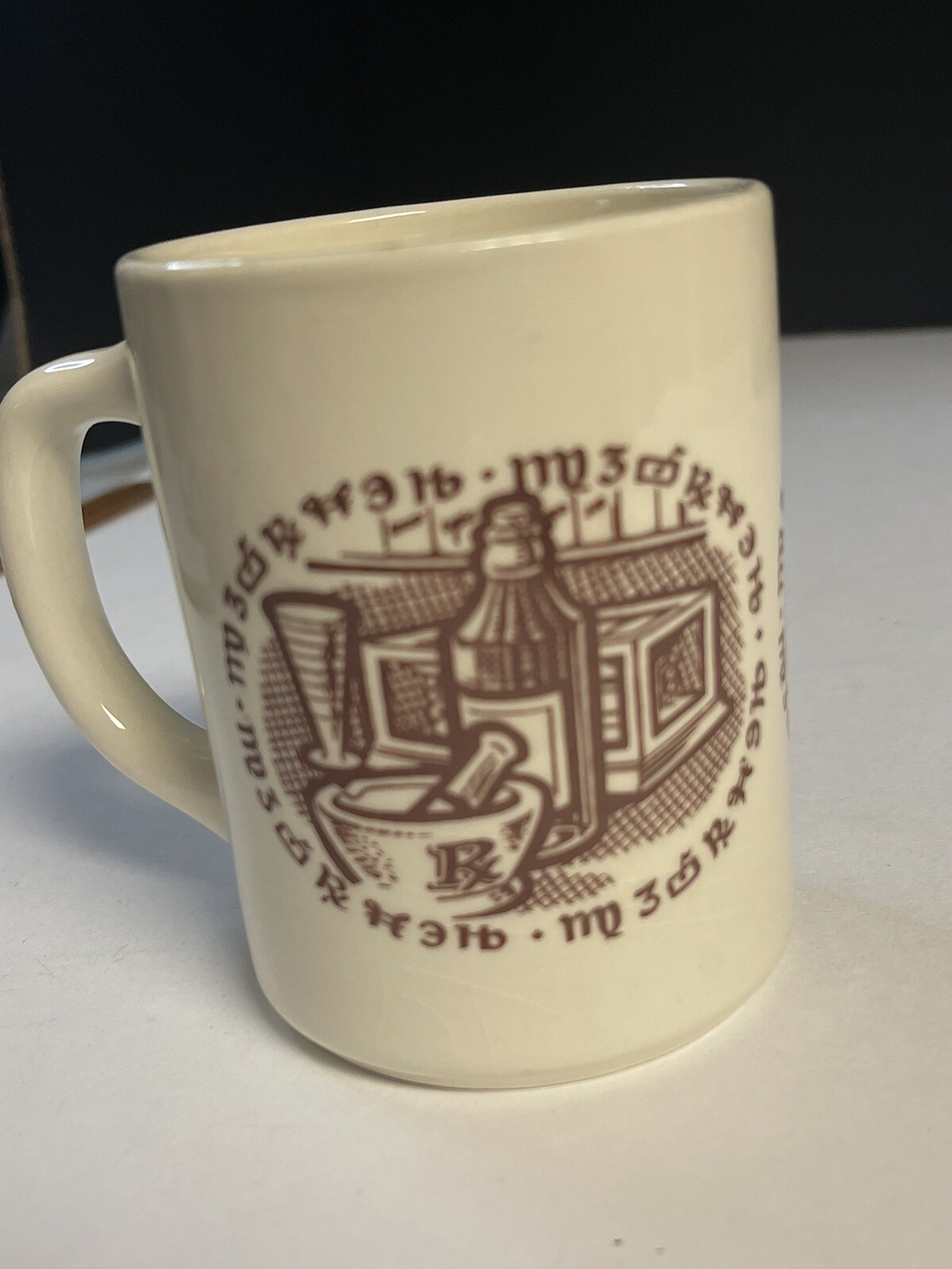 Vintage RX PRESCRIPTION PHARMACY Ceramic Coffee Cup Mug