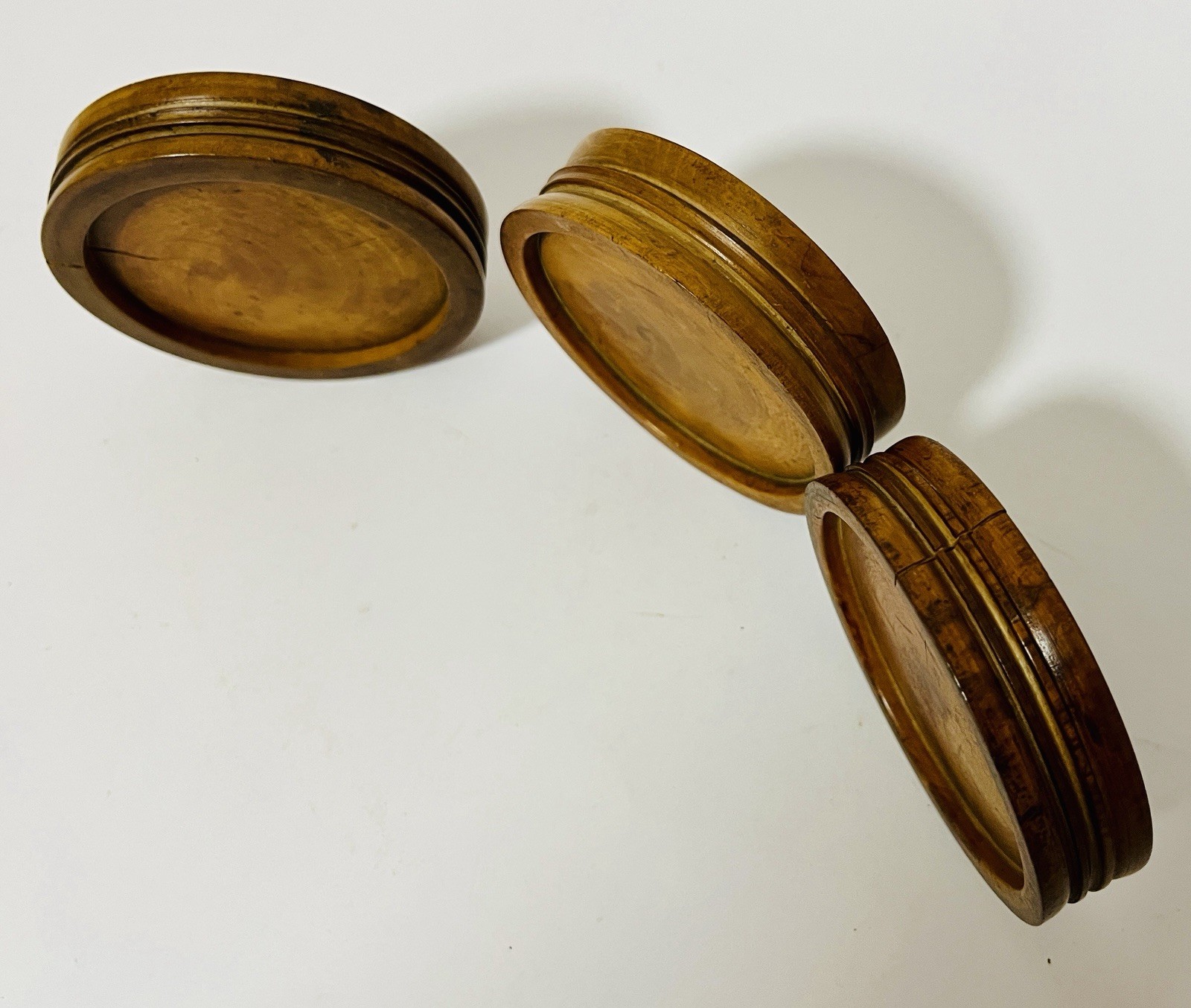 Original Antique Apothecary Chemist Turned Boxwood Treen Pill Rounders Finishers