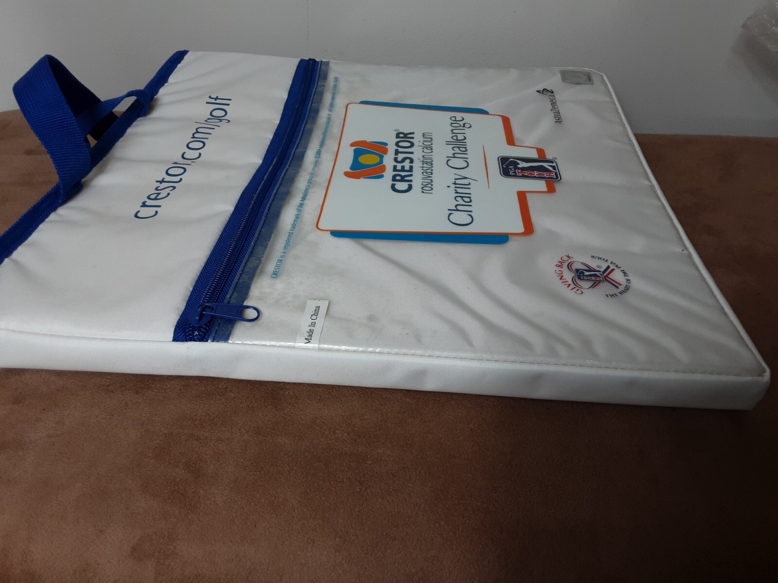 2004 Crestor Charity Challenge Golf Pharmaceutical Advertising Seat Cushion