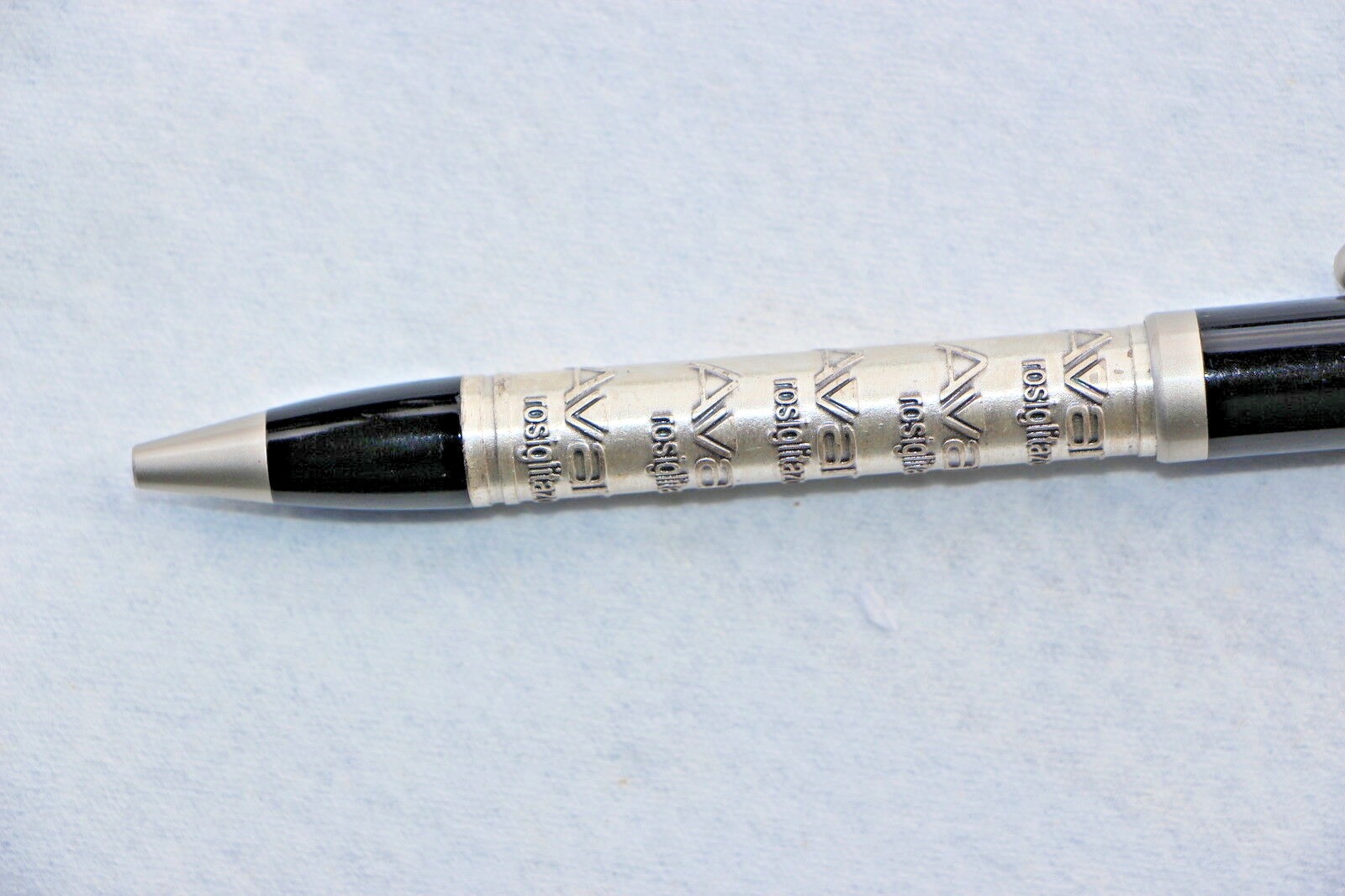 Drug Rep Pens AVANDIA Metal Pewter Raised letters Sharp