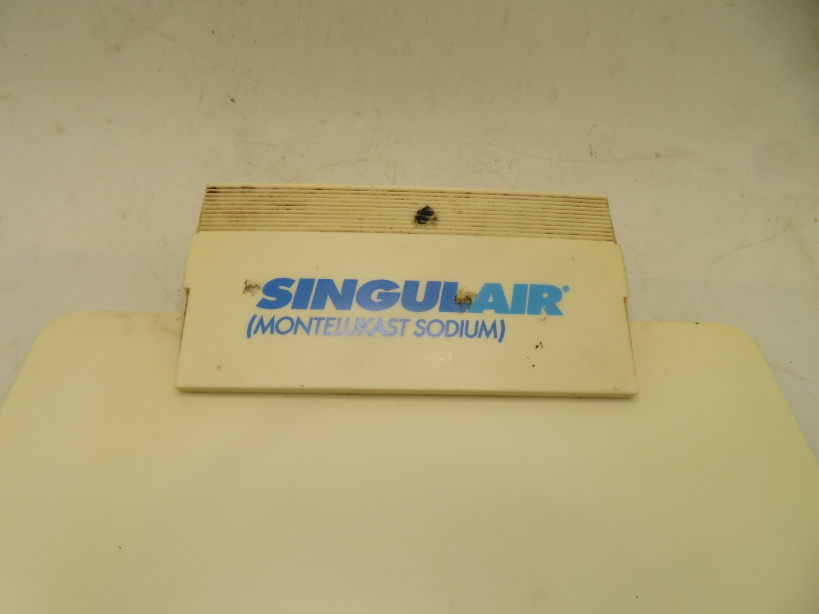 Singulair Pharmaceutical Drug Rep Advertising blue white  Legal Size Clip Board