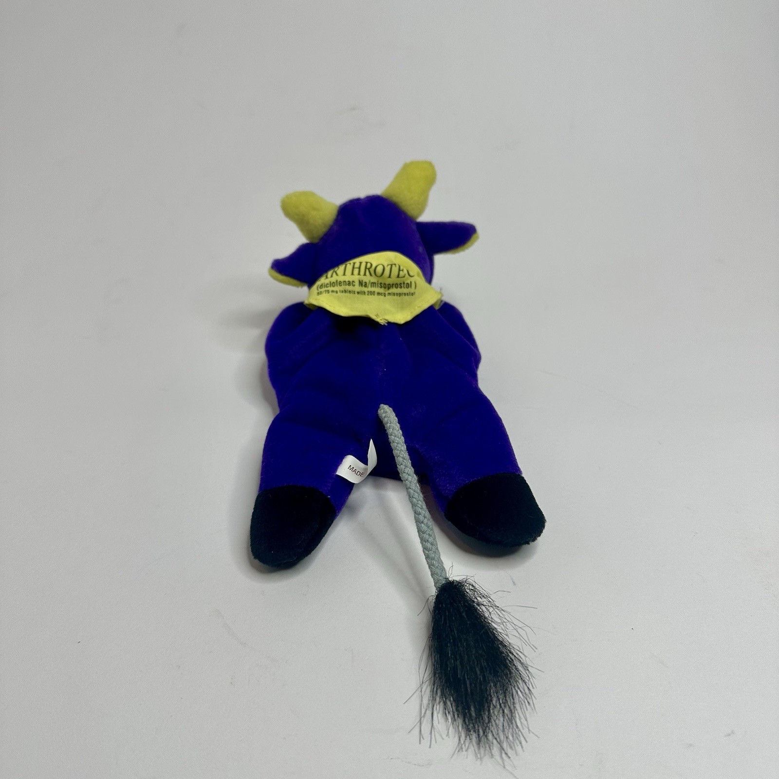 Arthrotec Cow Bull Plush Pfizer Drug Pharmaceutical Rep Promo Purple