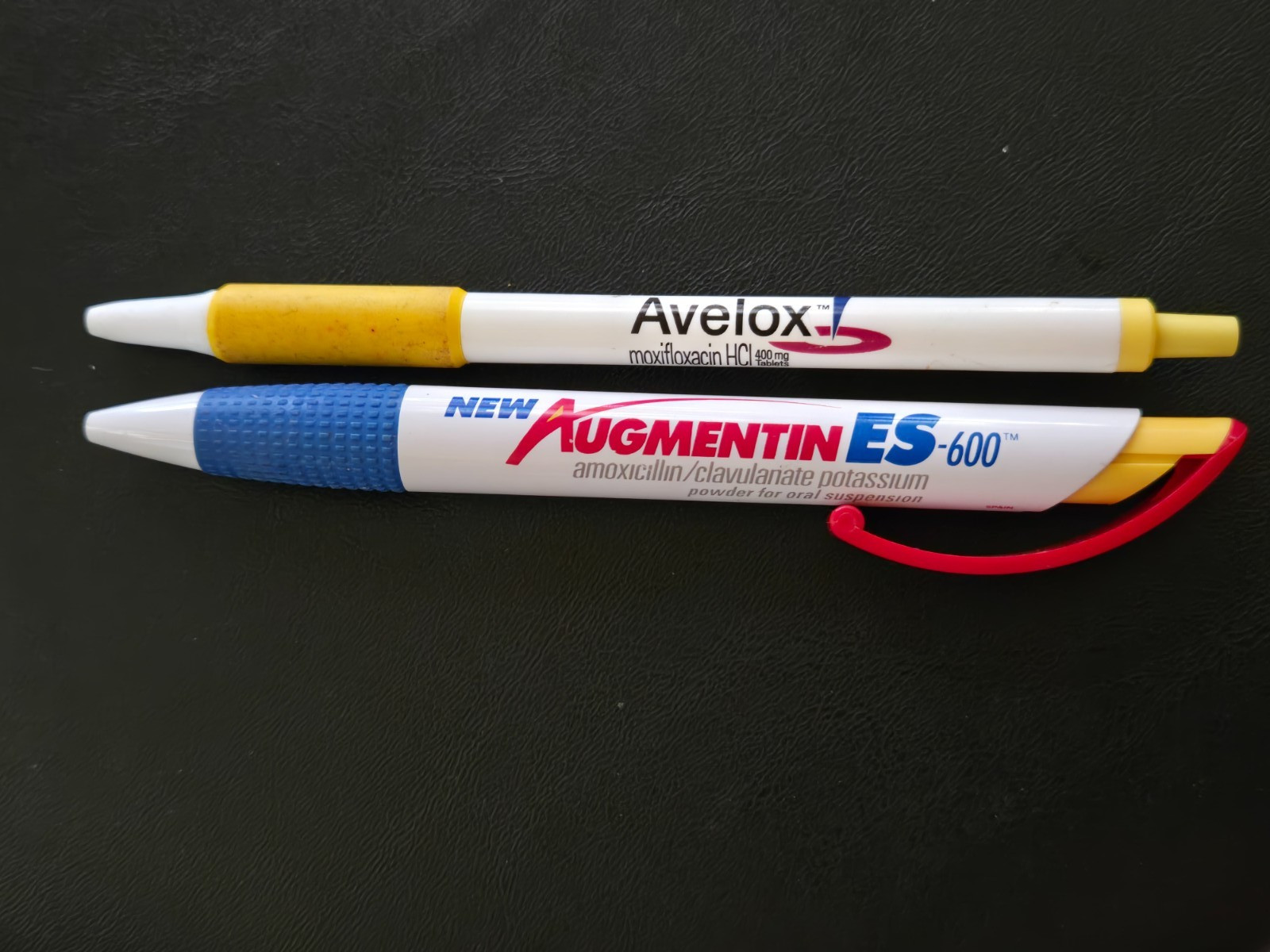 Avelox Augmentin ES Pharmaceutical Advertising Ballpoint Pens