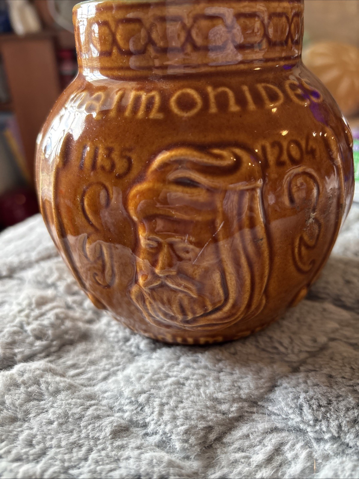 Vintage McCoy Pottery Maimonides Schering Pharmacy Co Advertising Medical Jar